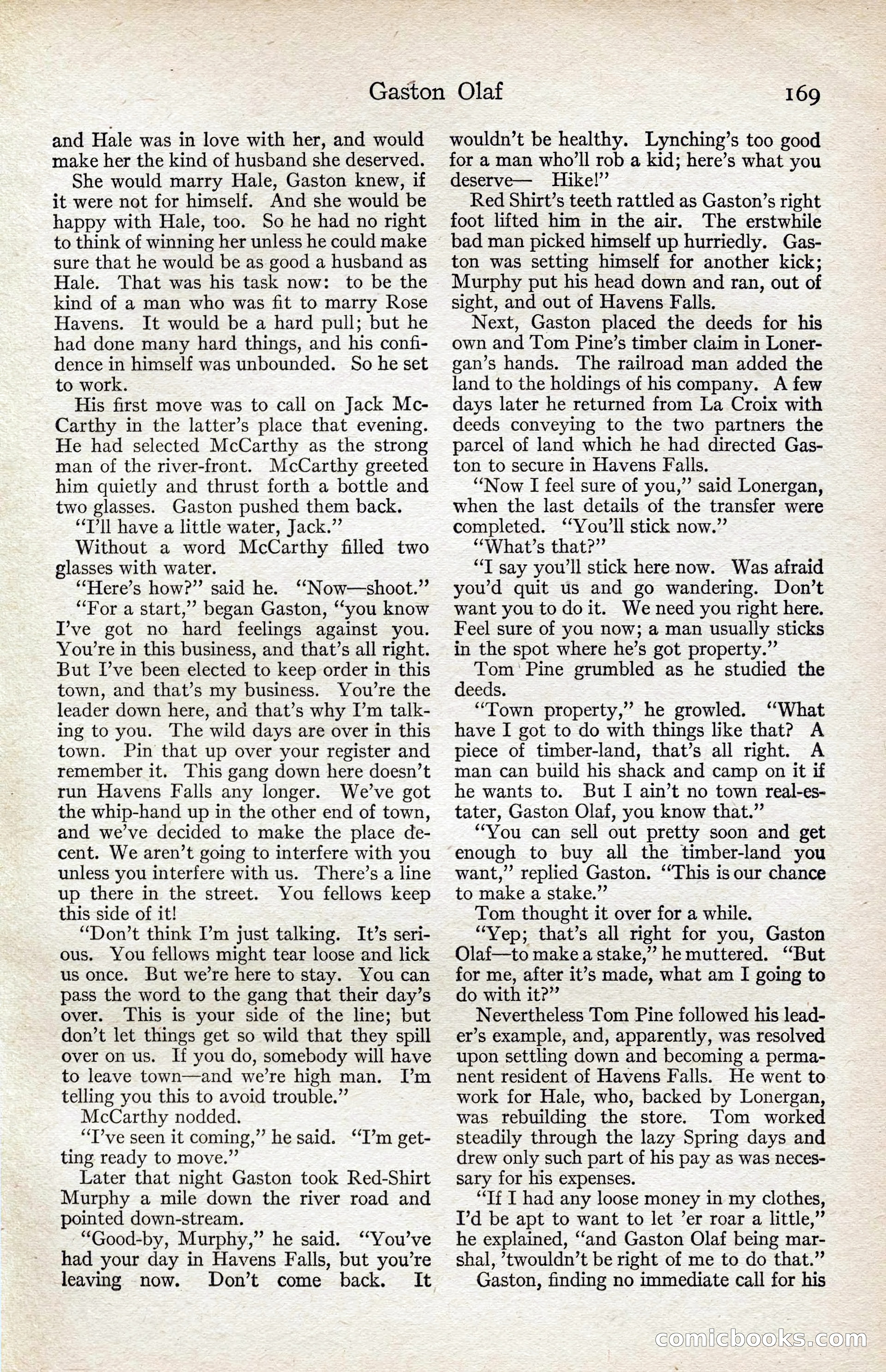 Adventure Magazine, August 1916 — page 171 of 228