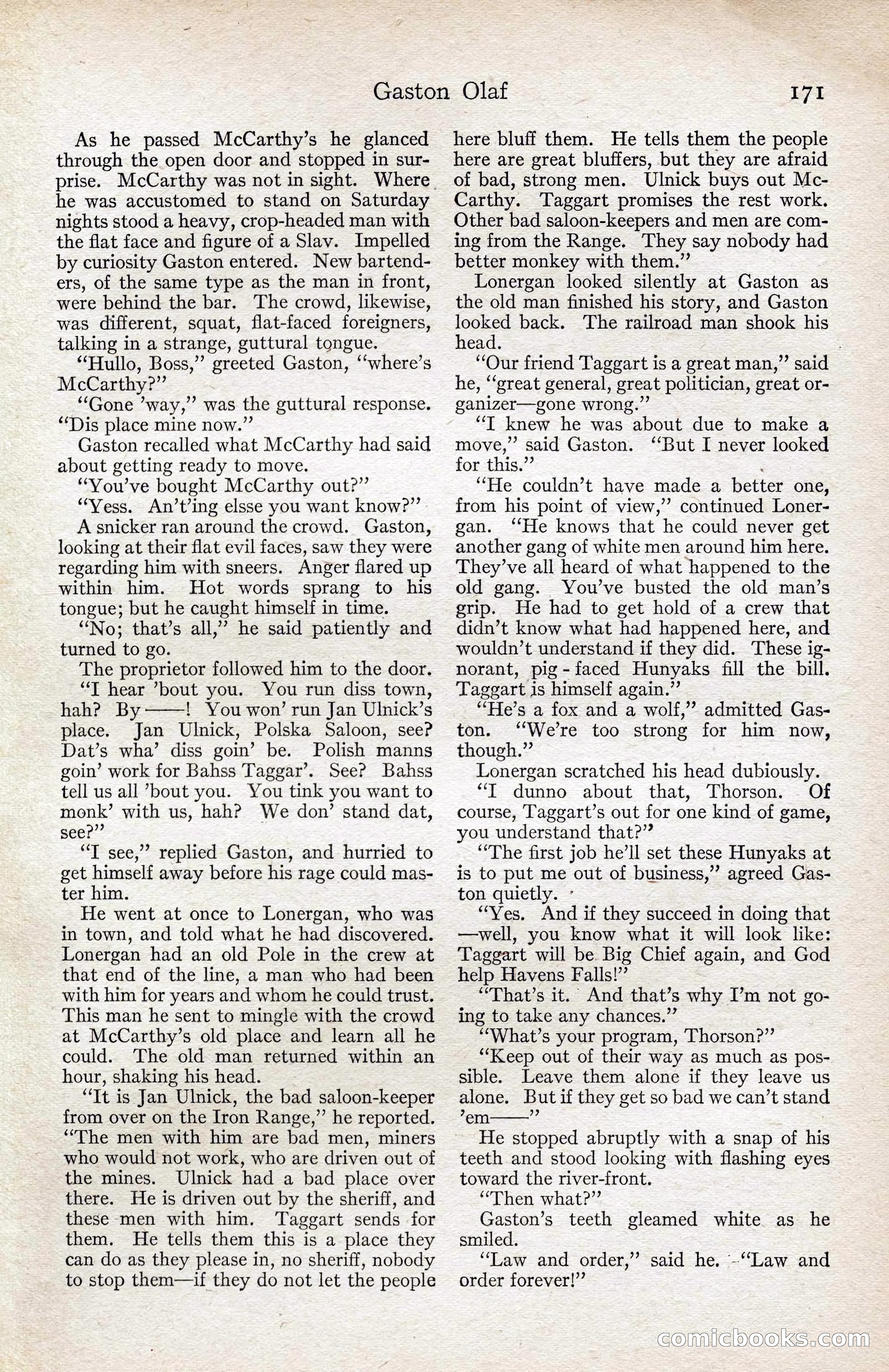 Adventure Magazine, August 1916 — page 173 of 228