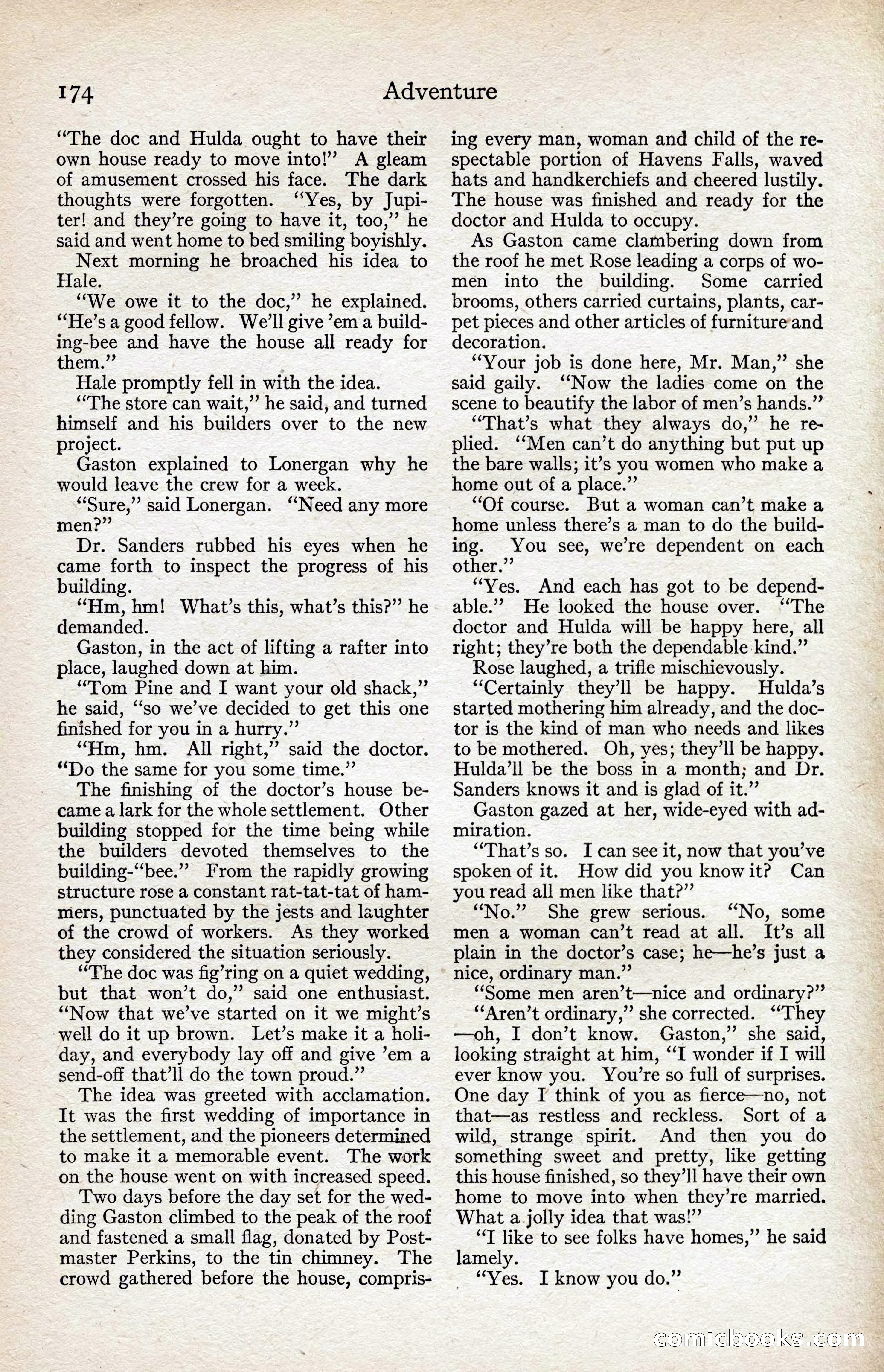 Adventure Magazine, August 1916 — page 176 of 228