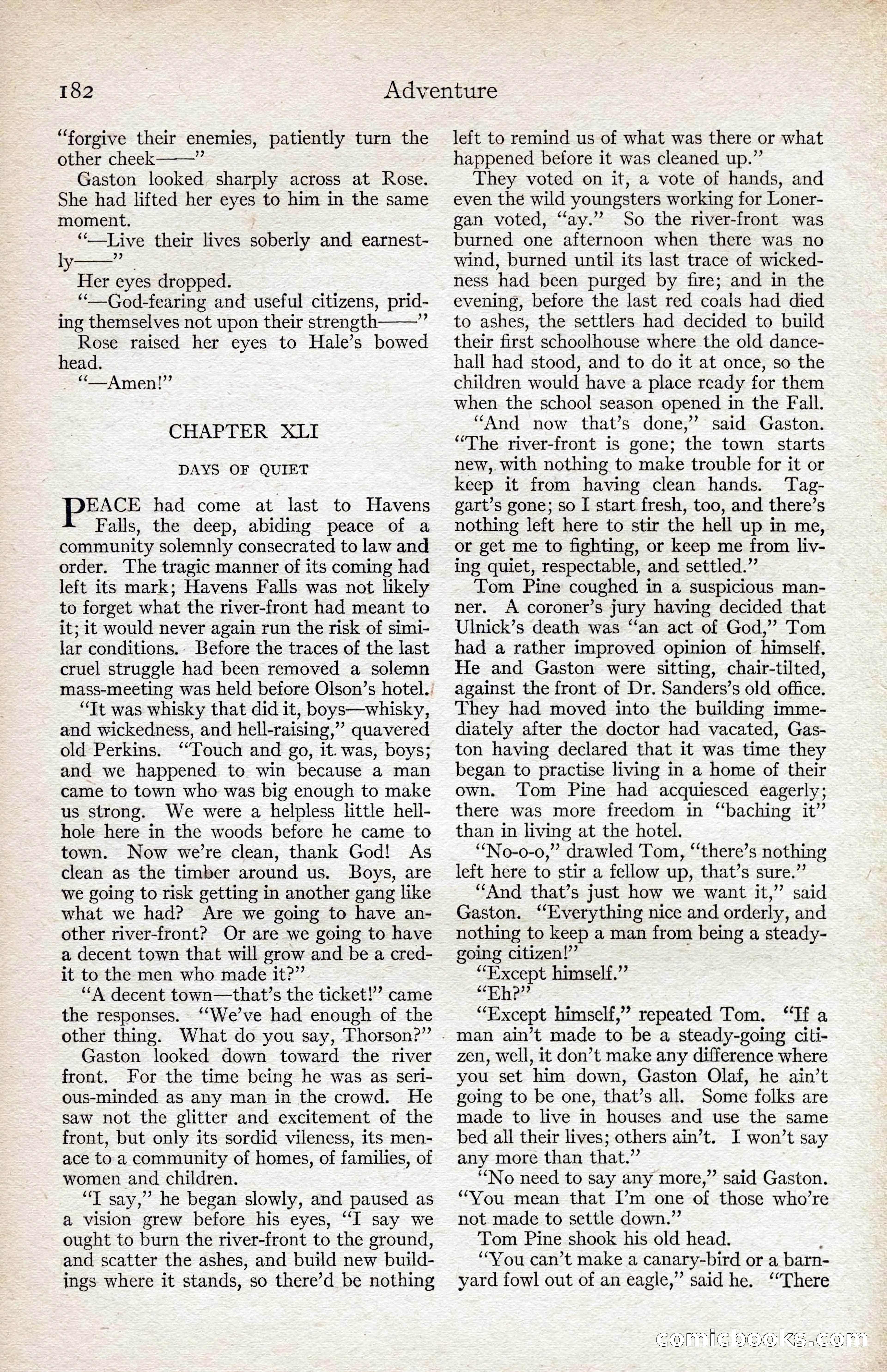 Adventure Magazine, August 1916 — page 184 of 228