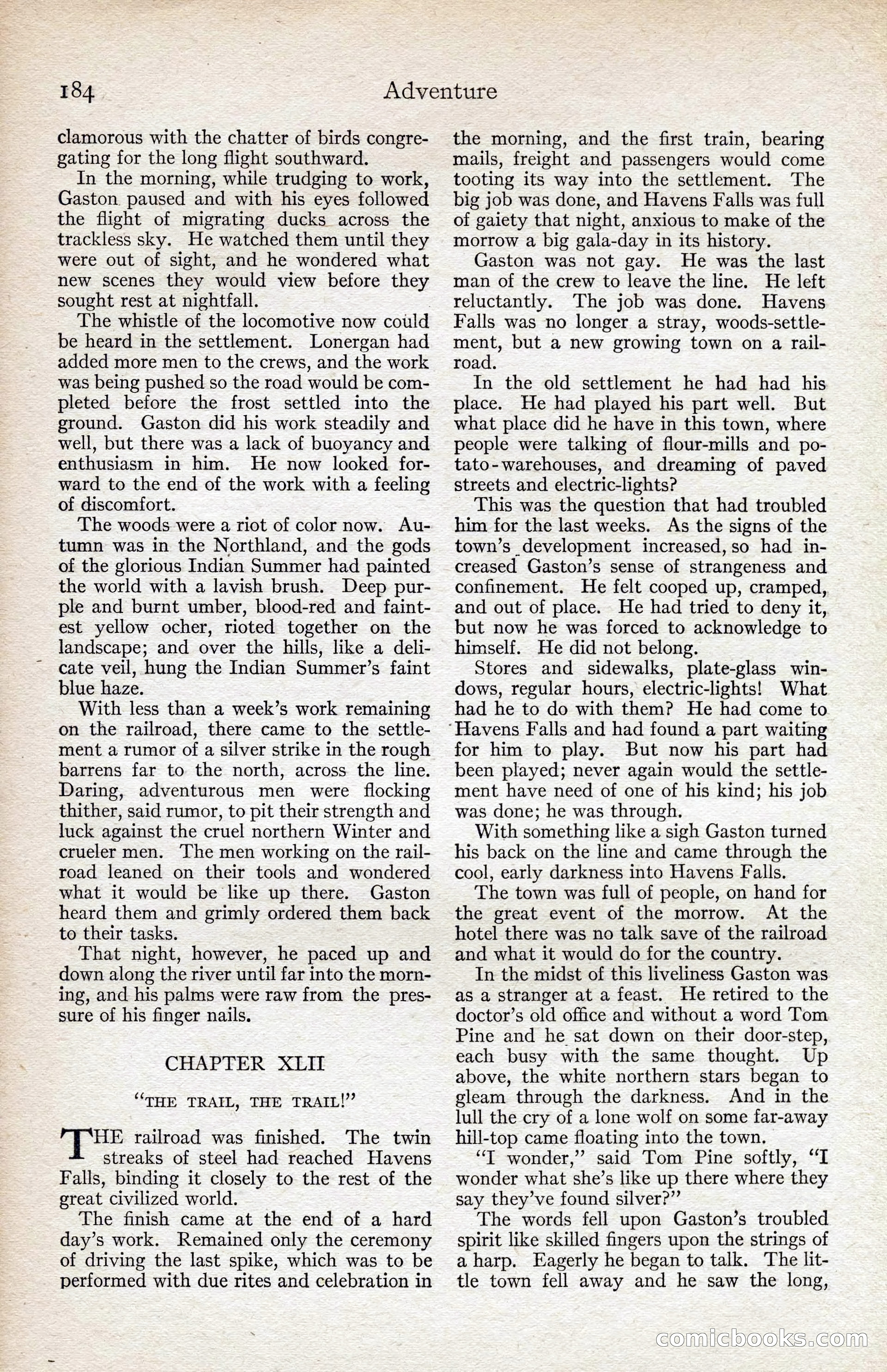 Adventure Magazine, August 1916 — page 186 of 228