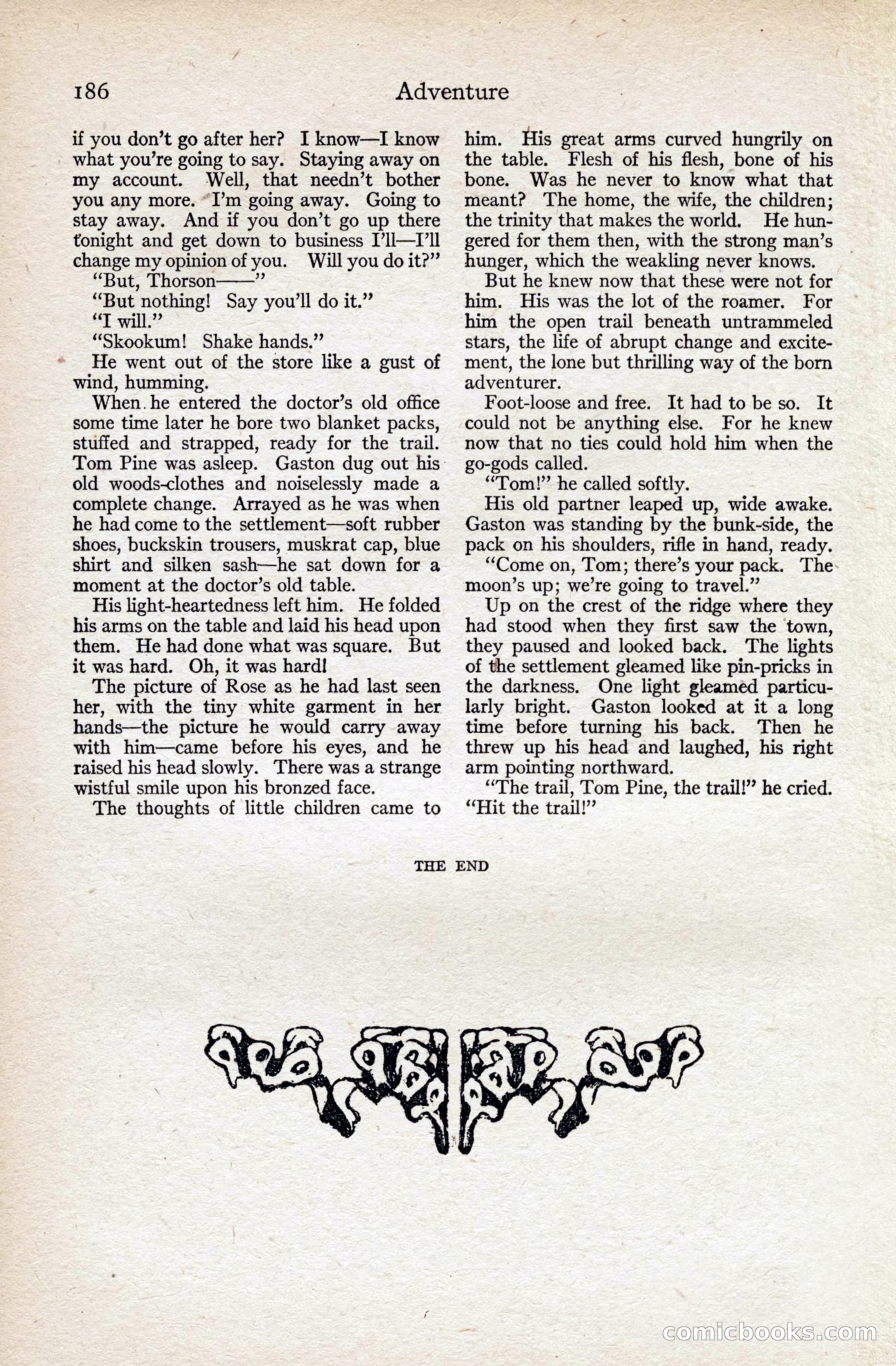 Adventure Magazine, August 1916 — page 188 of 228