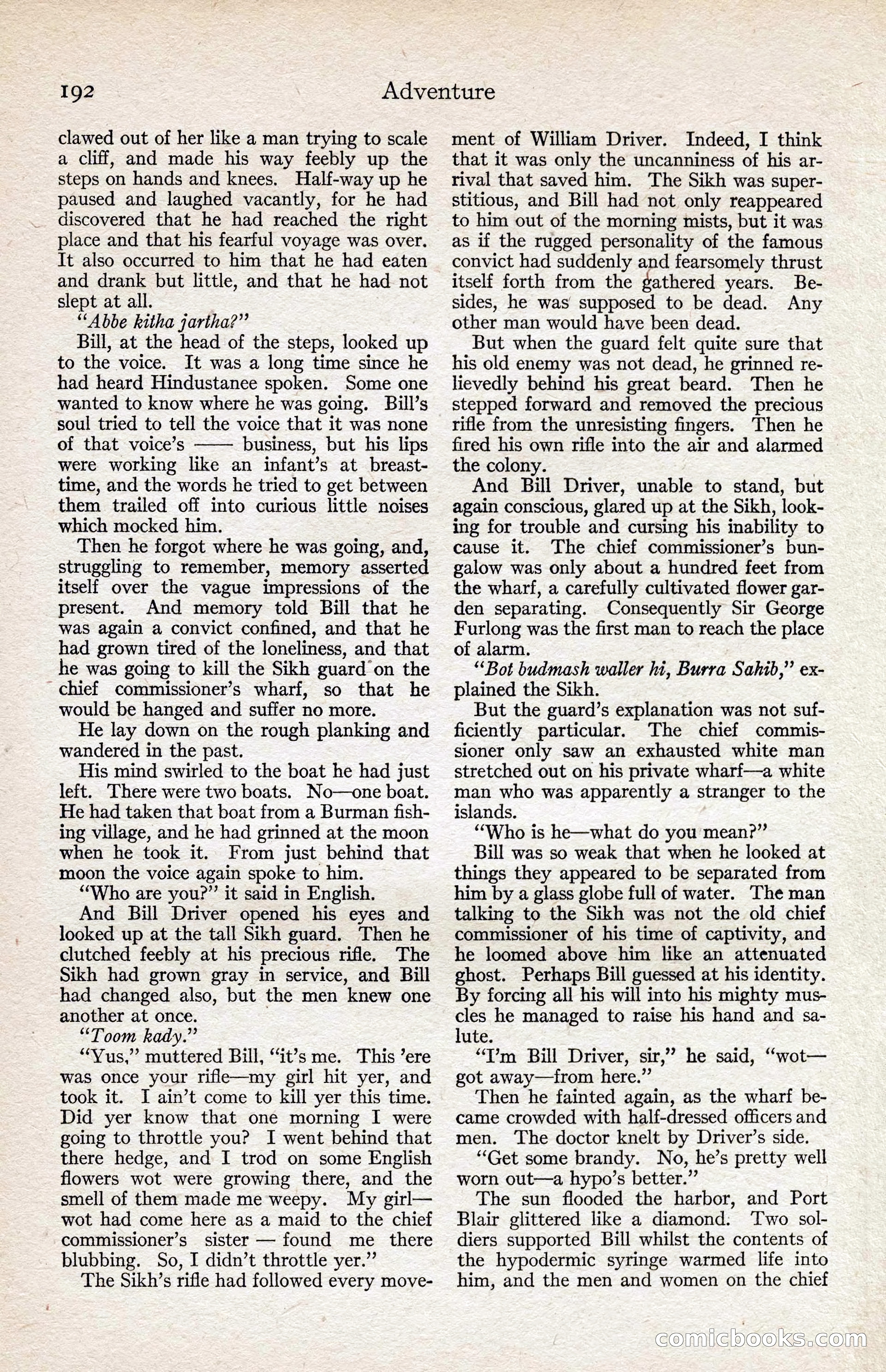 Adventure Magazine, August 1916 — page 194 of 228