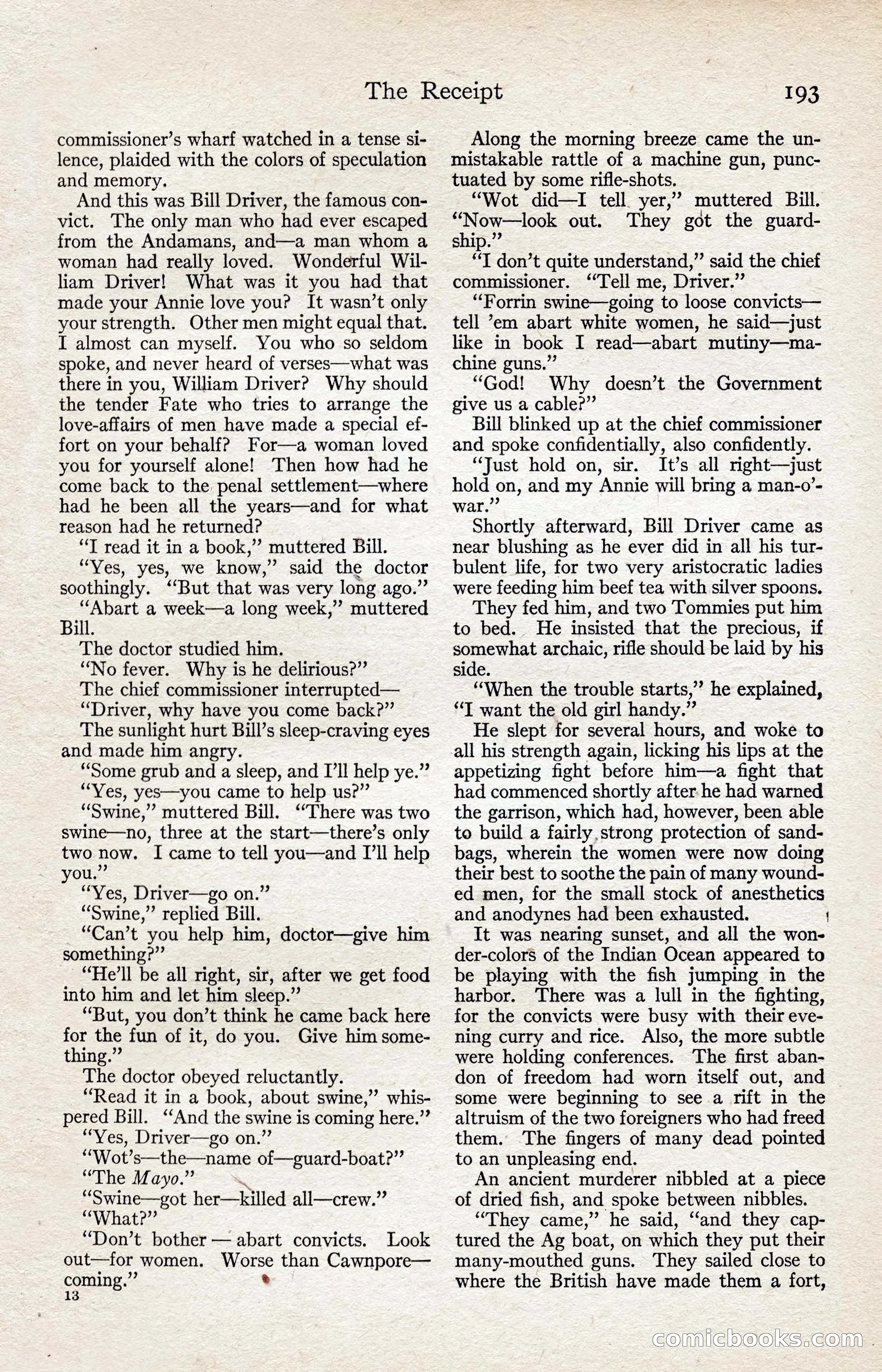 Adventure Magazine, August 1916 — page 195 of 228