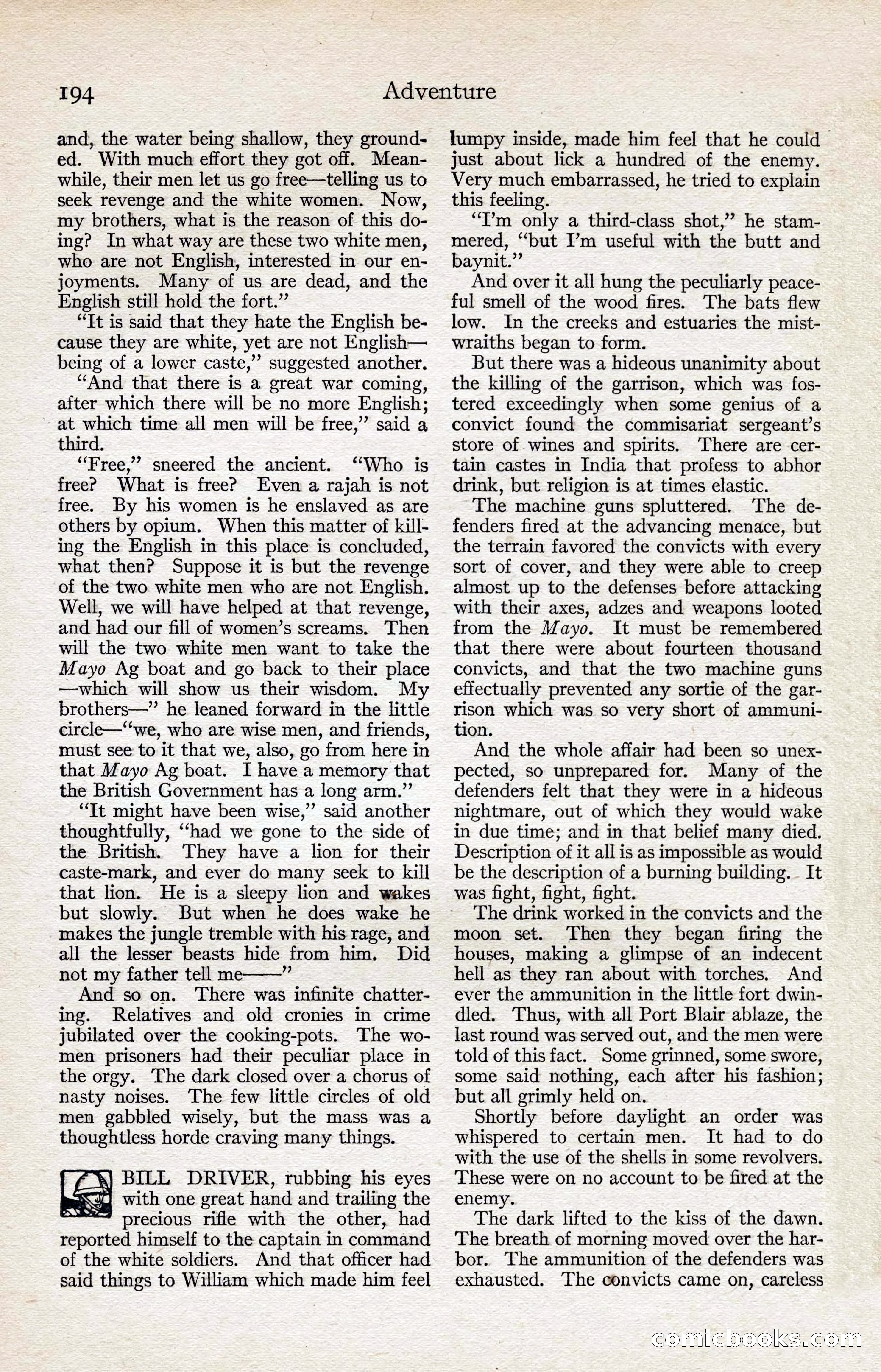 Adventure Magazine, August 1916 — page 196 of 228