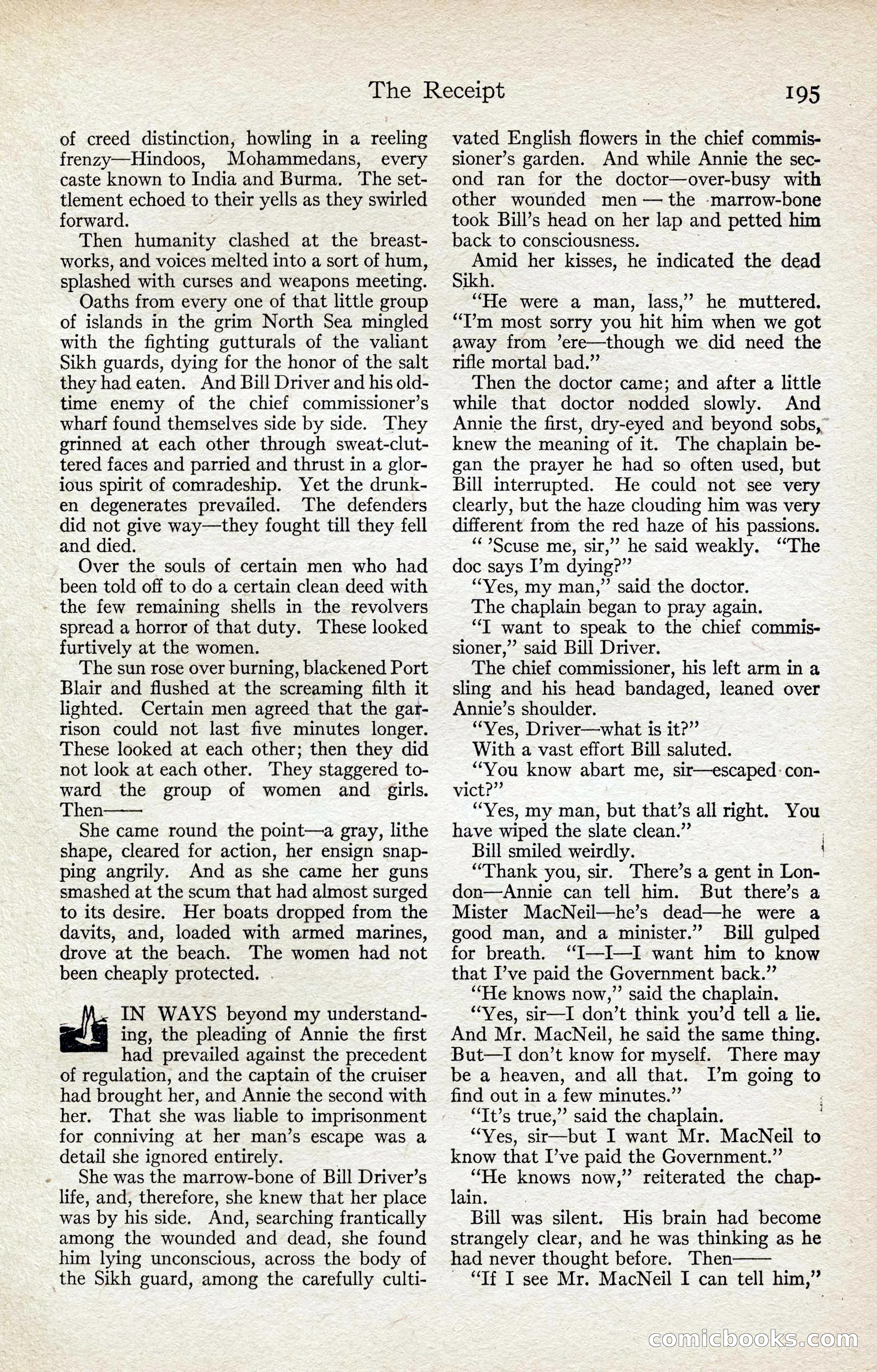 Adventure Magazine, August 1916 — page 197 of 228