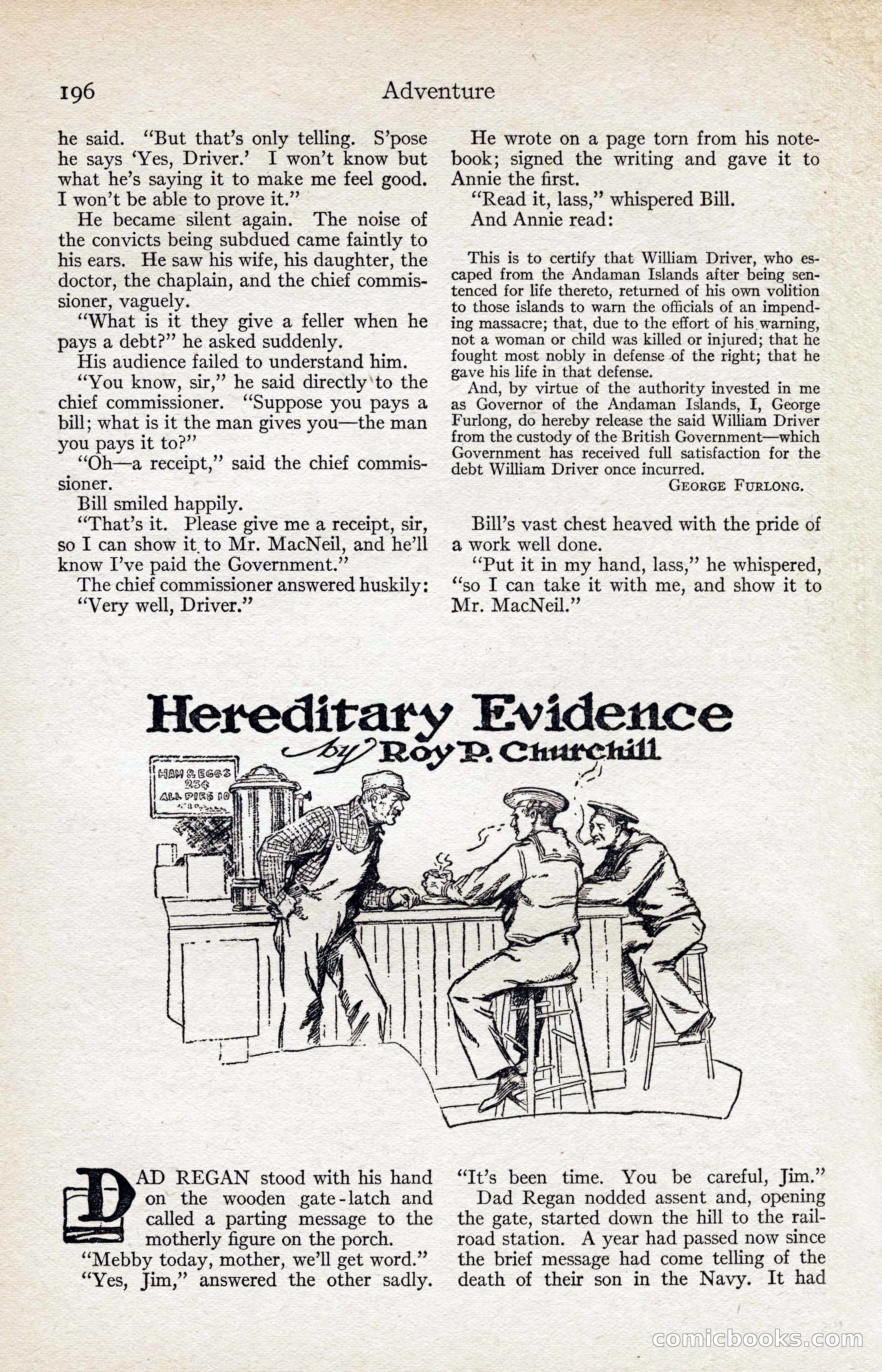 Adventure Magazine, August 1916 — page 198 of 228