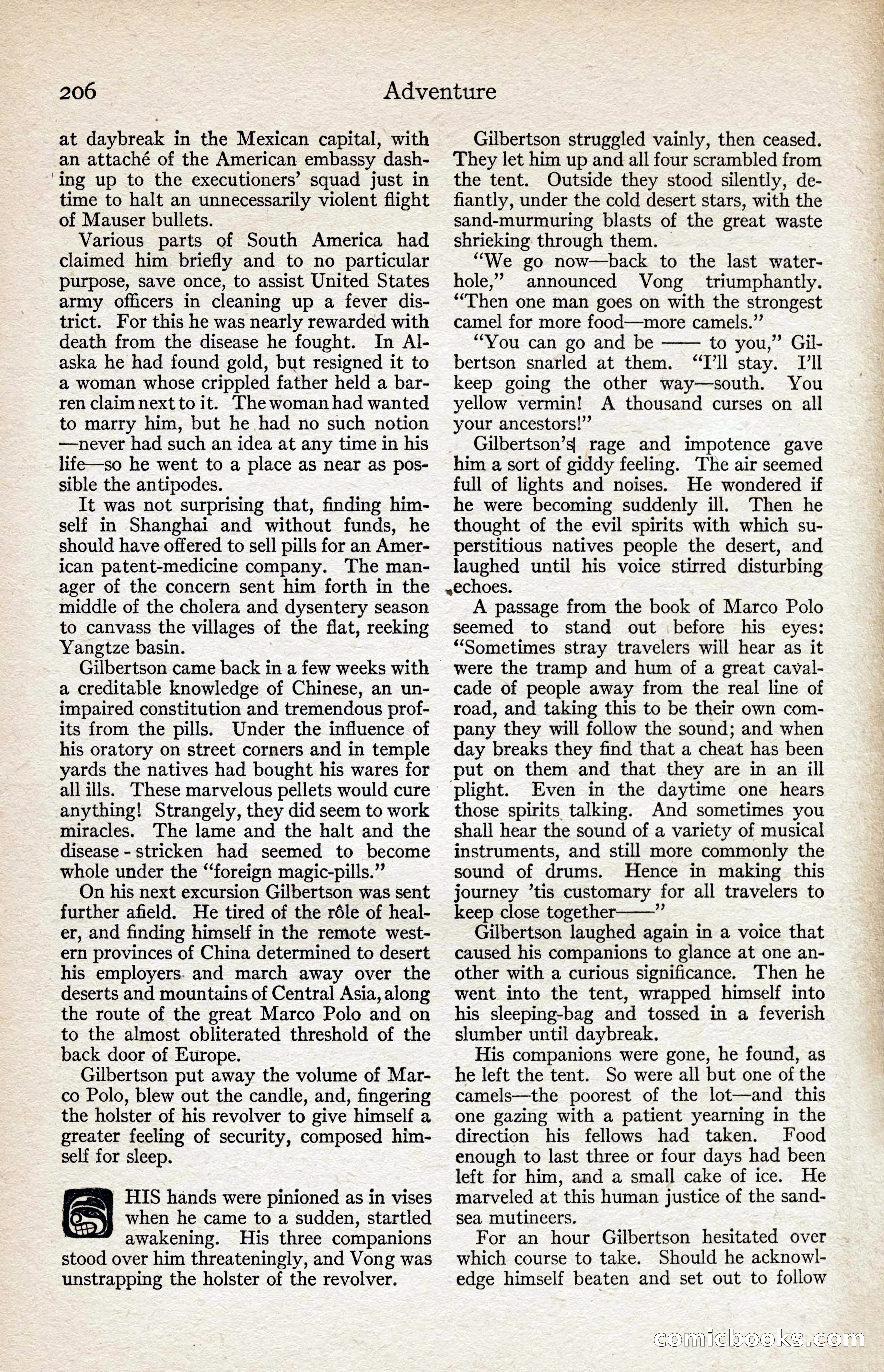 Adventure Magazine, August 1916 — page 208 of 228