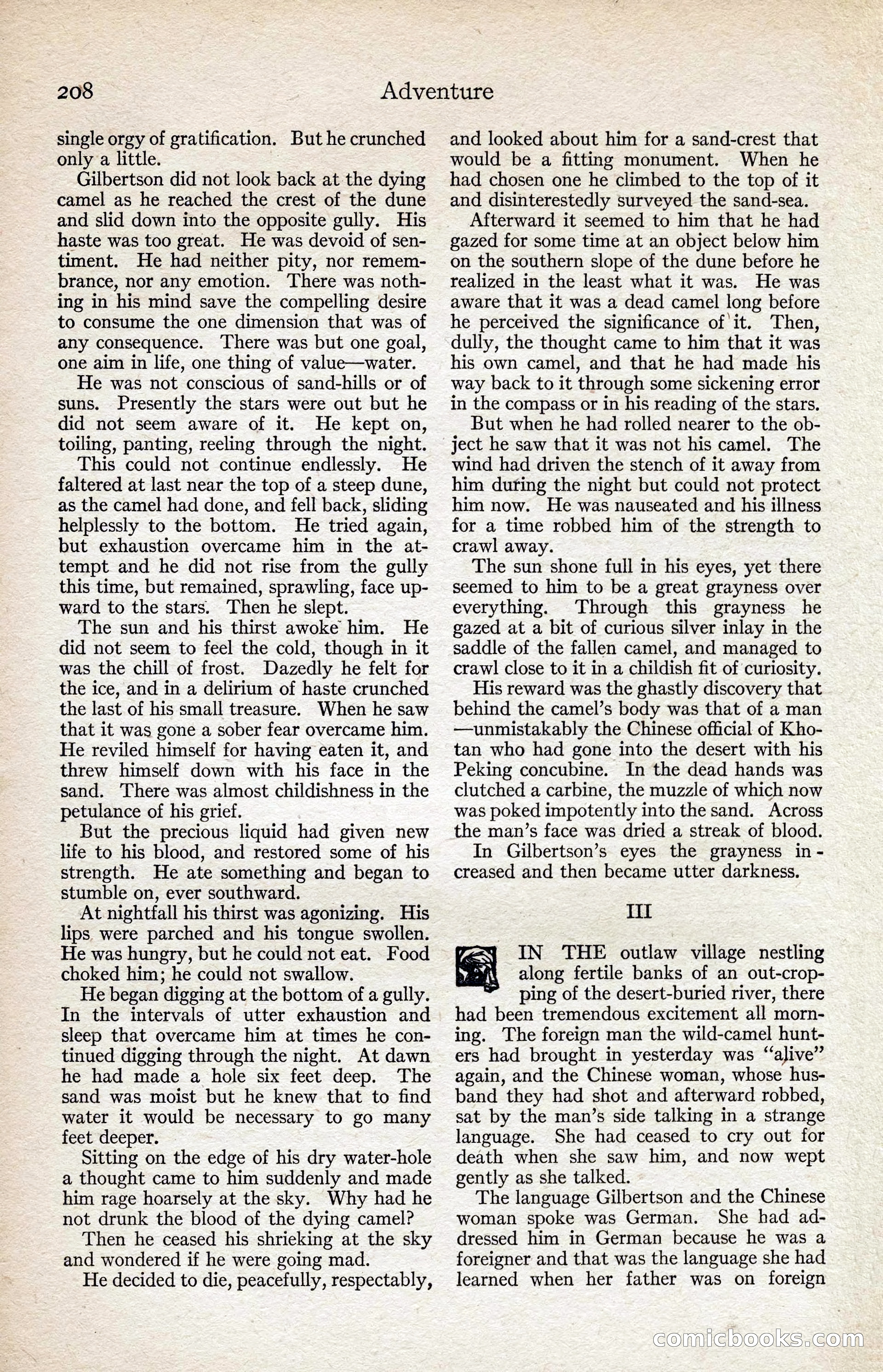 Adventure Magazine, August 1916 — page 210 of 228