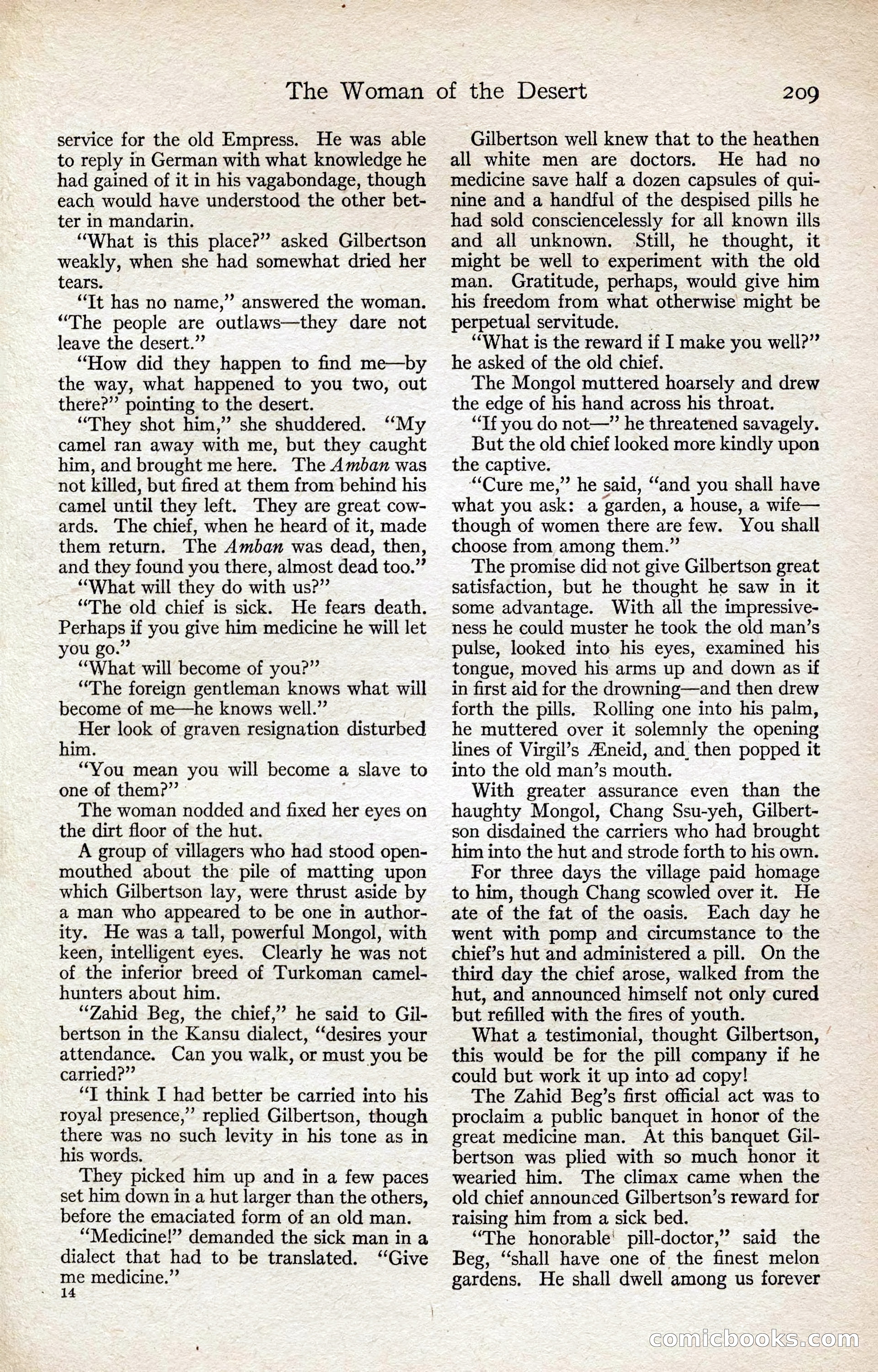 Adventure Magazine, August 1916 — page 211 of 228