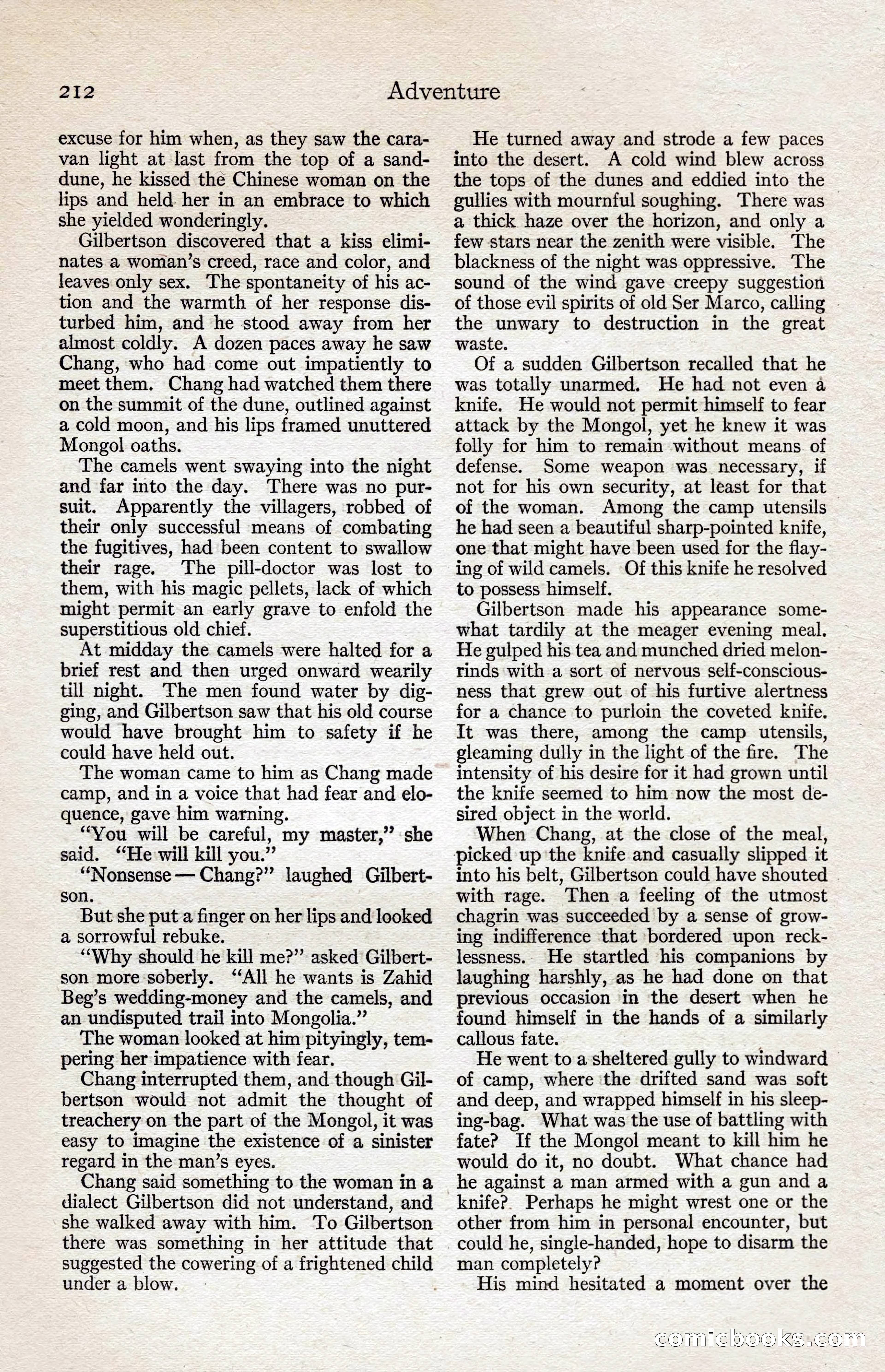 Adventure Magazine, August 1916 — page 214 of 228