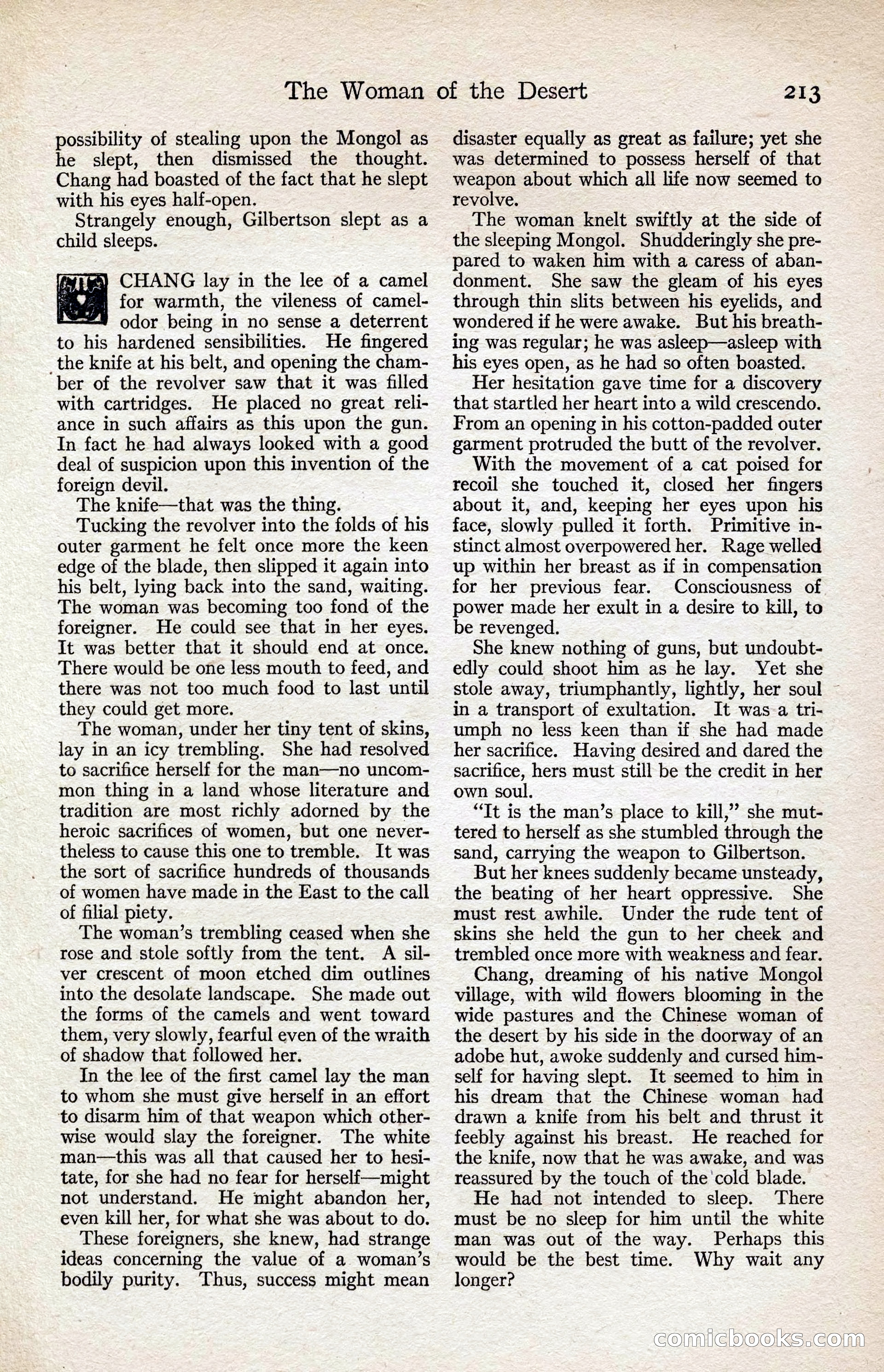 Adventure Magazine, August 1916 — page 215 of 228