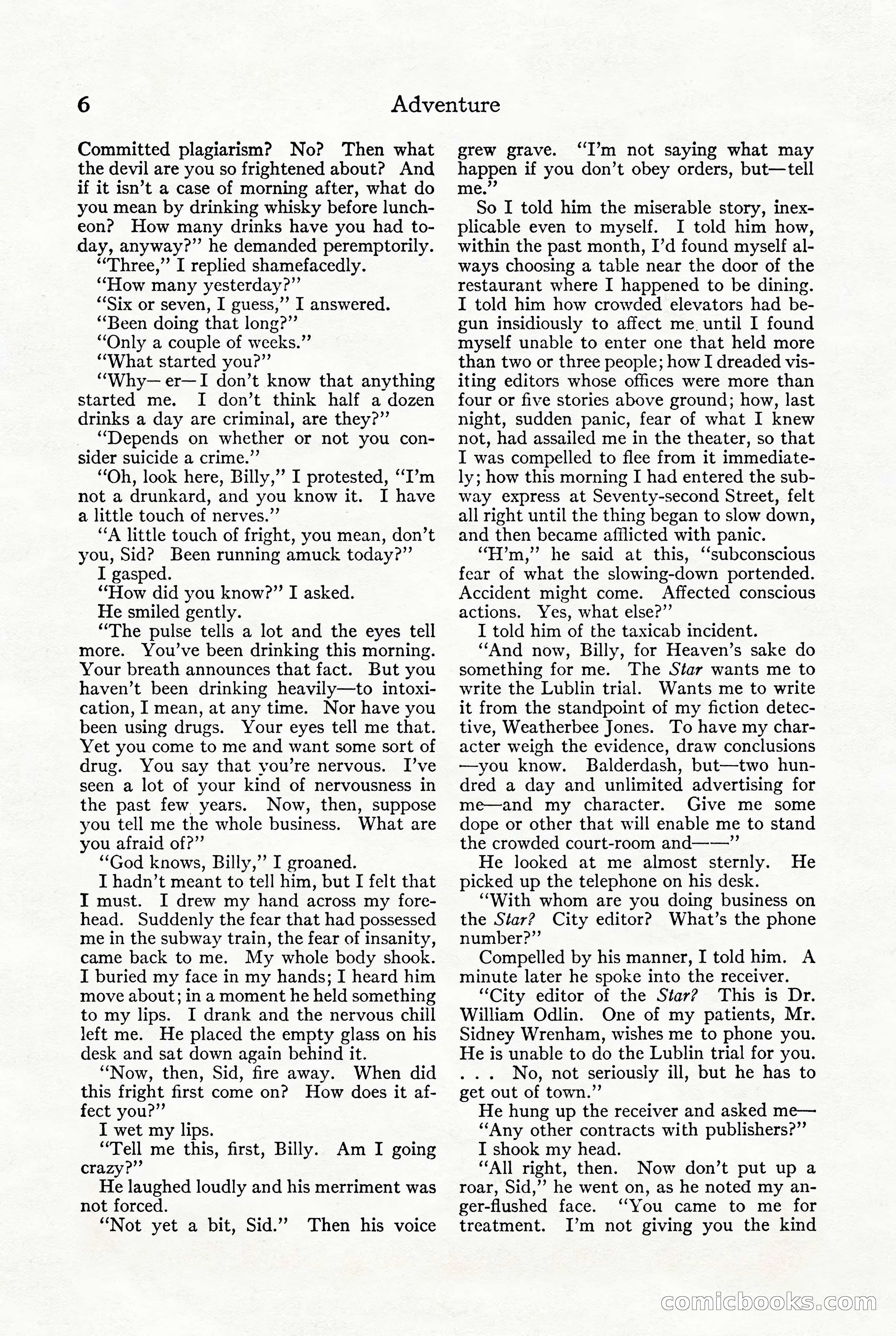 Adventure, October 1916 — page 8 of 228