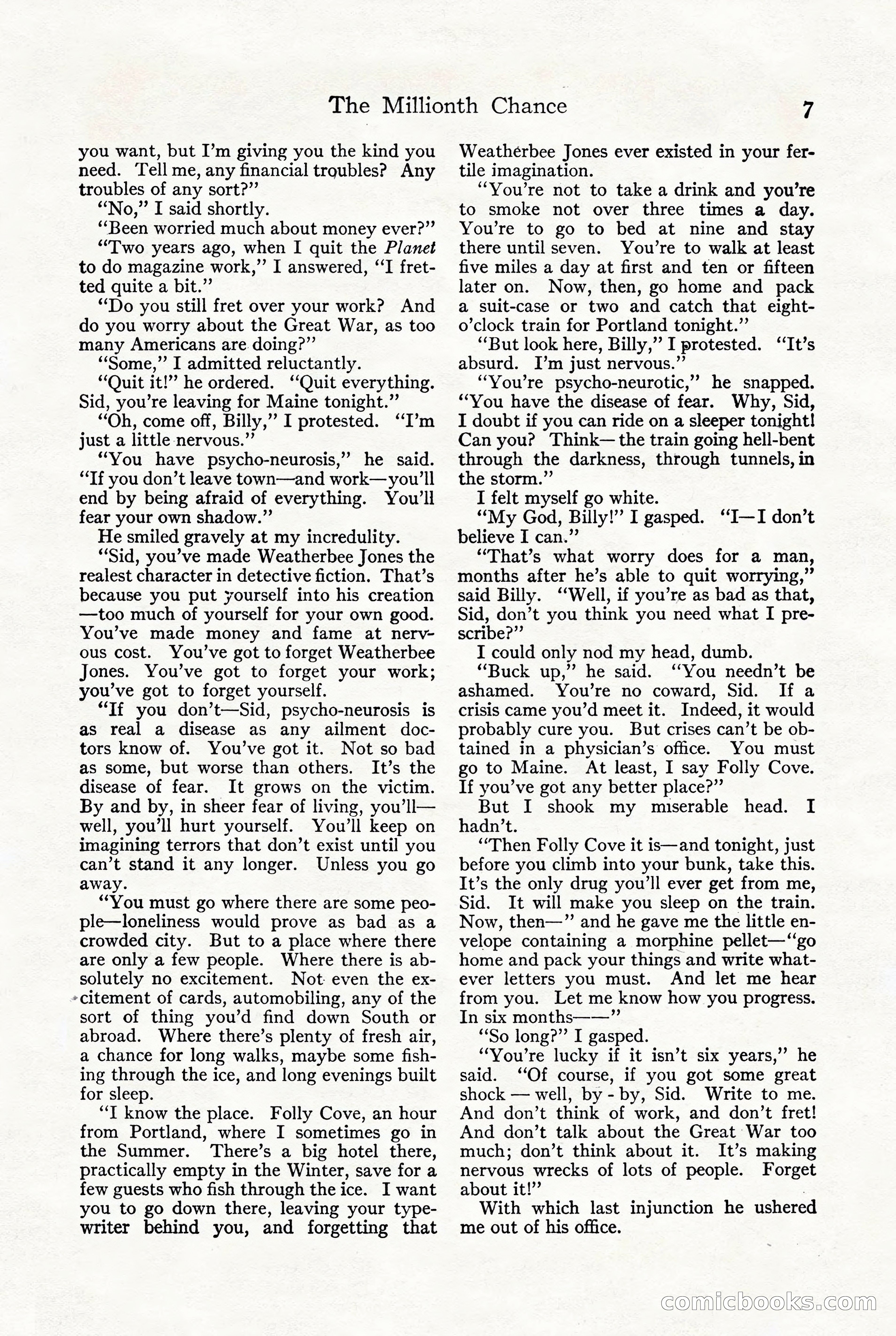 Adventure, October 1916 — page 9 of 228