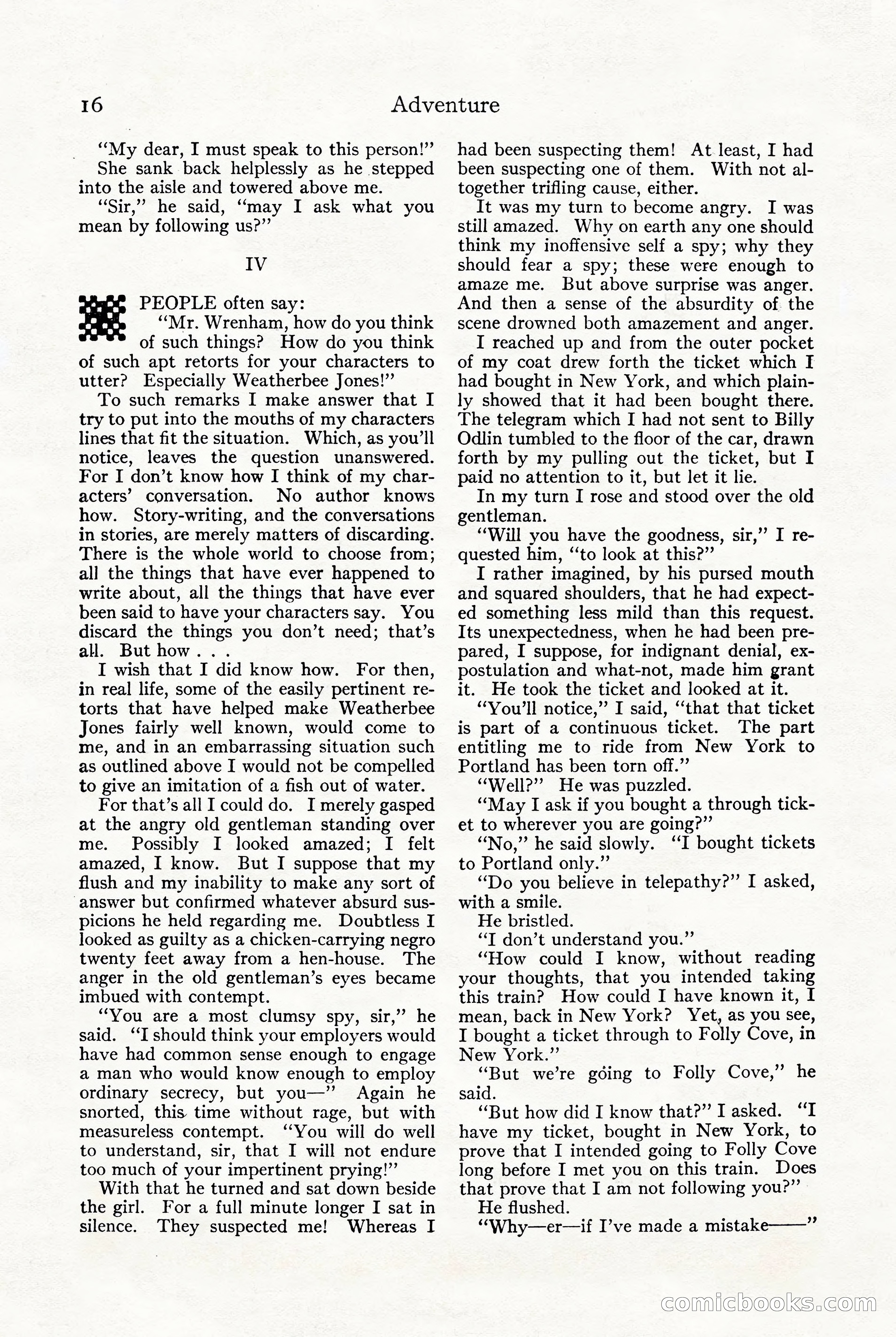 Adventure, October 1916 — page 18 of 228