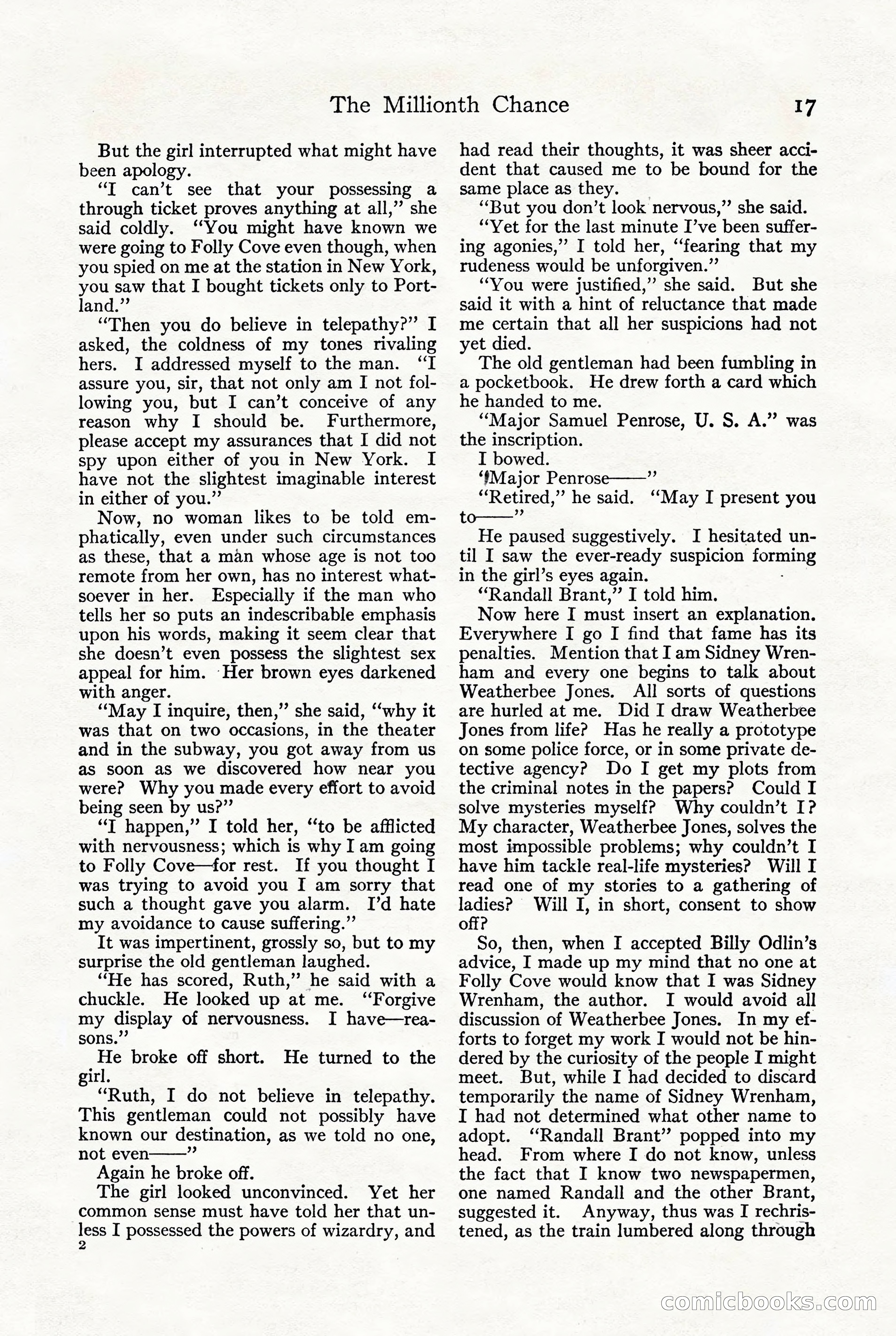 Adventure, October 1916 — page 19 of 228