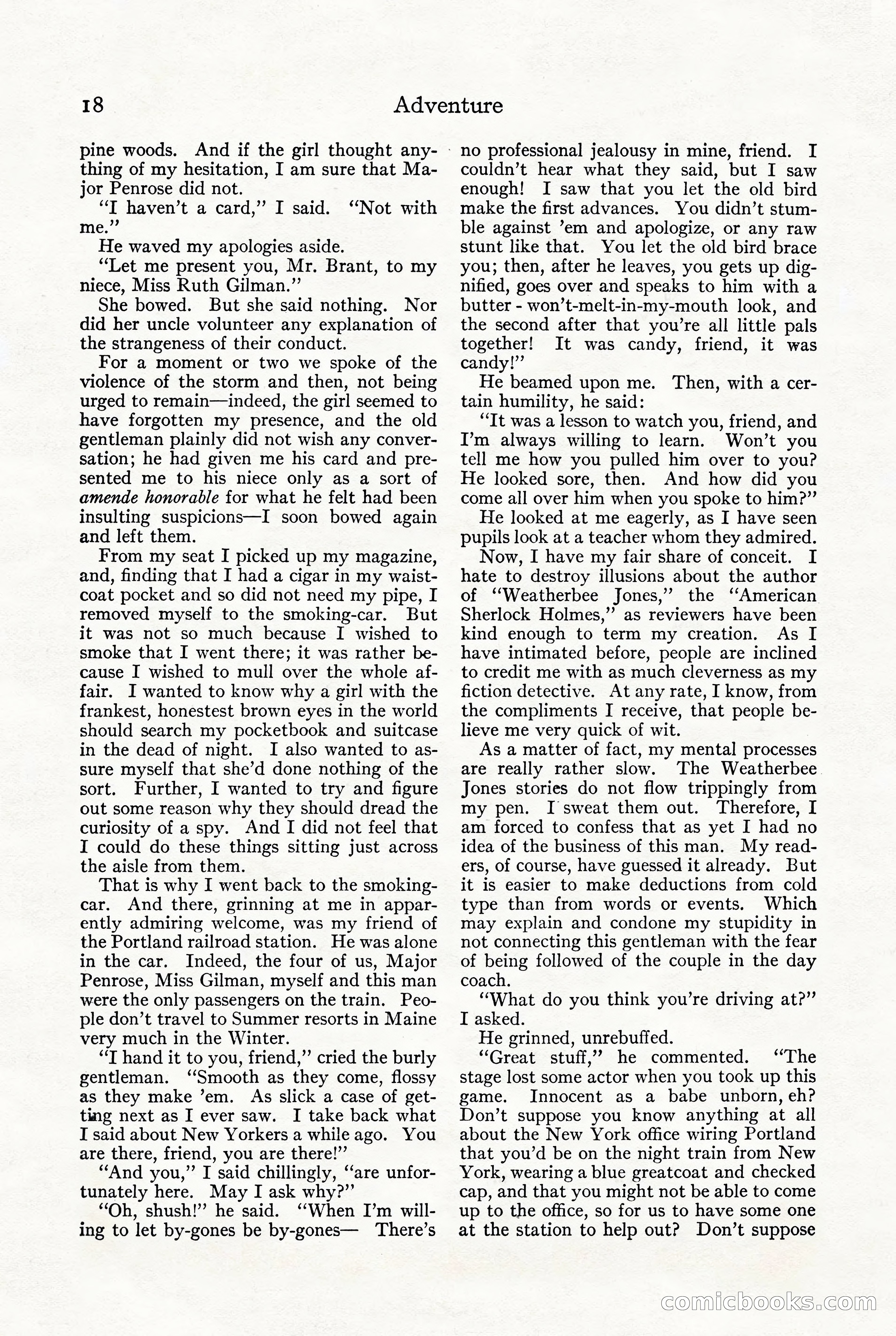 Adventure, October 1916 — page 20 of 228