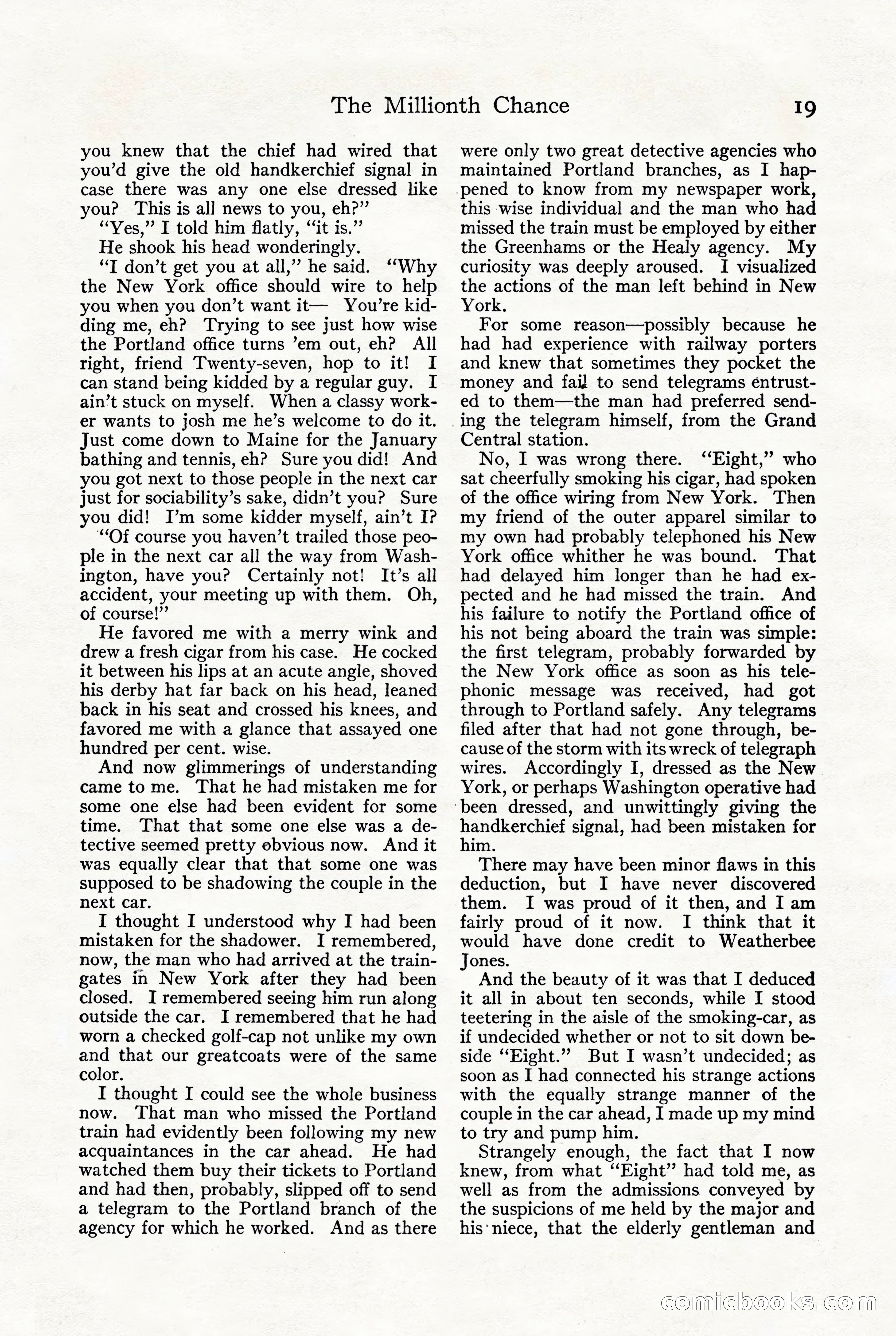 Adventure, October 1916 — page 21 of 228