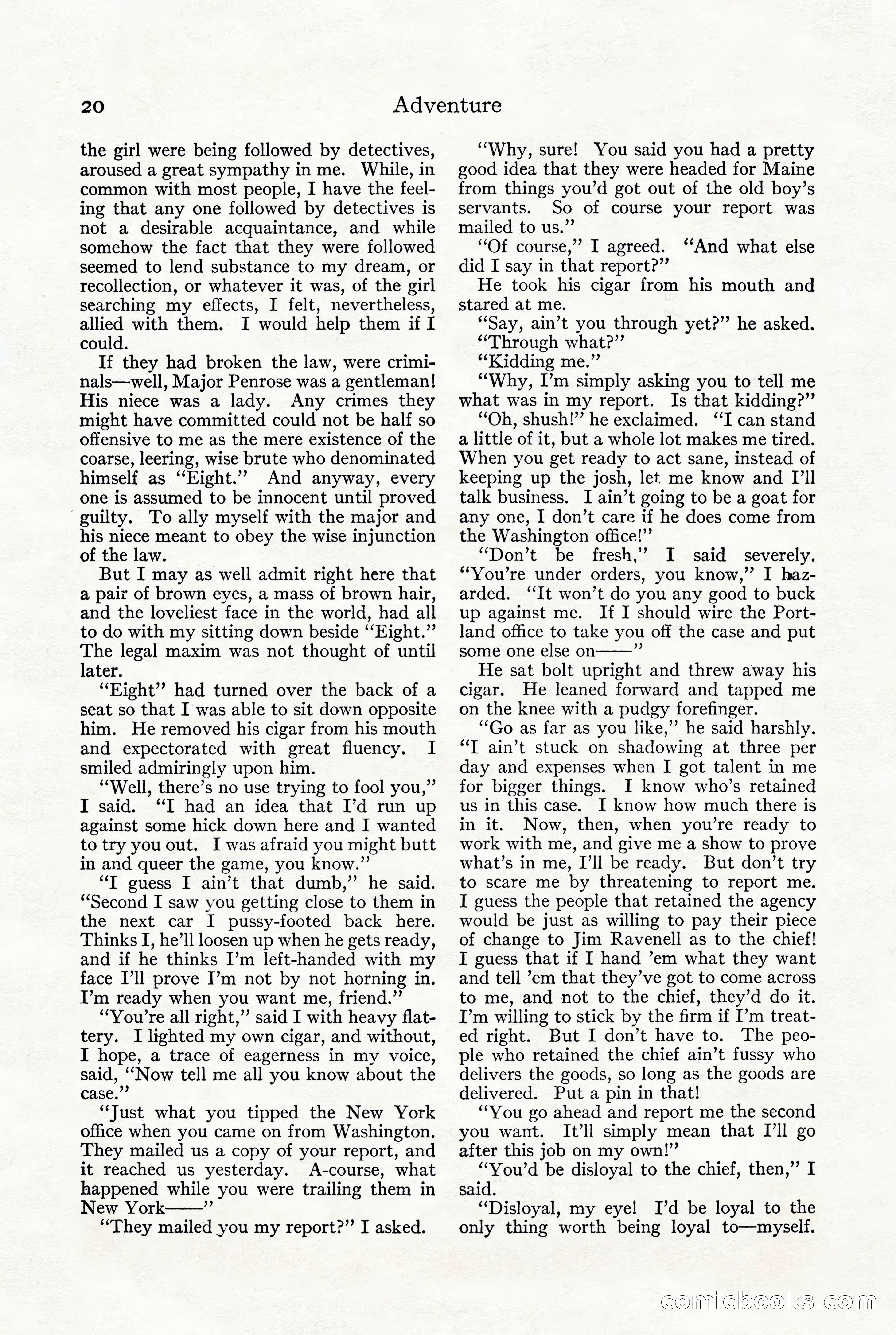 Adventure, October 1916 — page 22 of 228