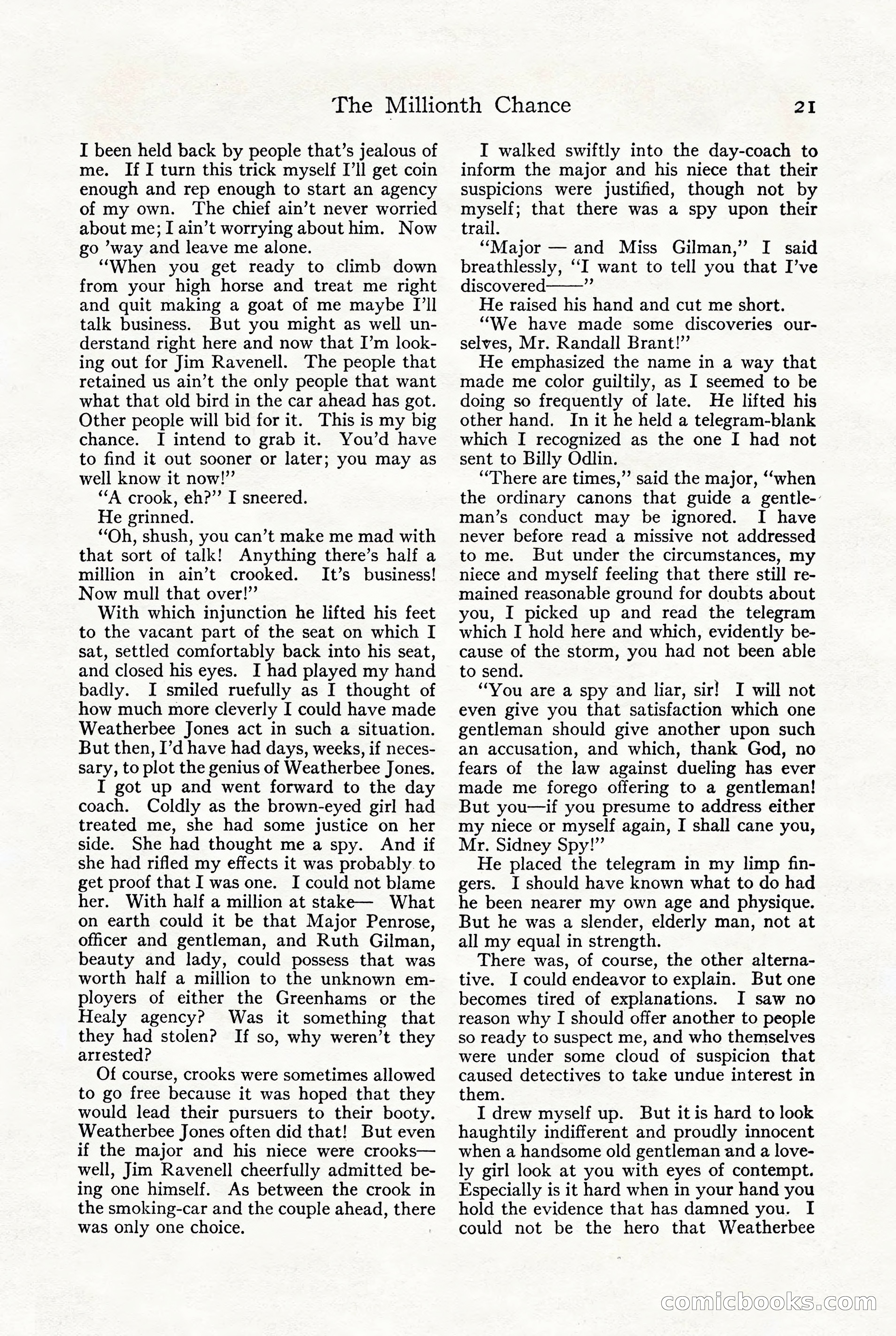 Adventure, October 1916 — page 23 of 228