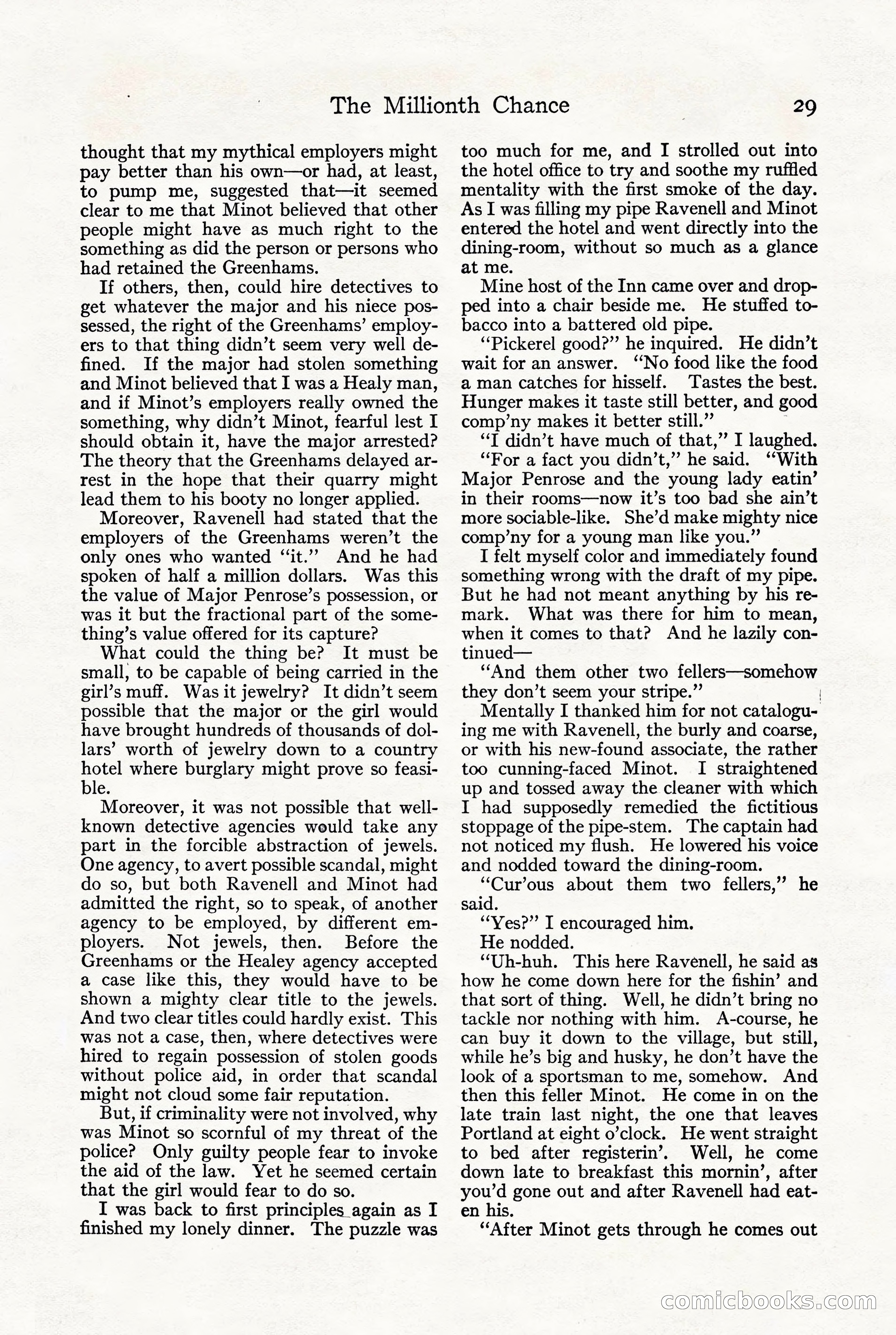 Adventure, October 1916 — page 31 of 228