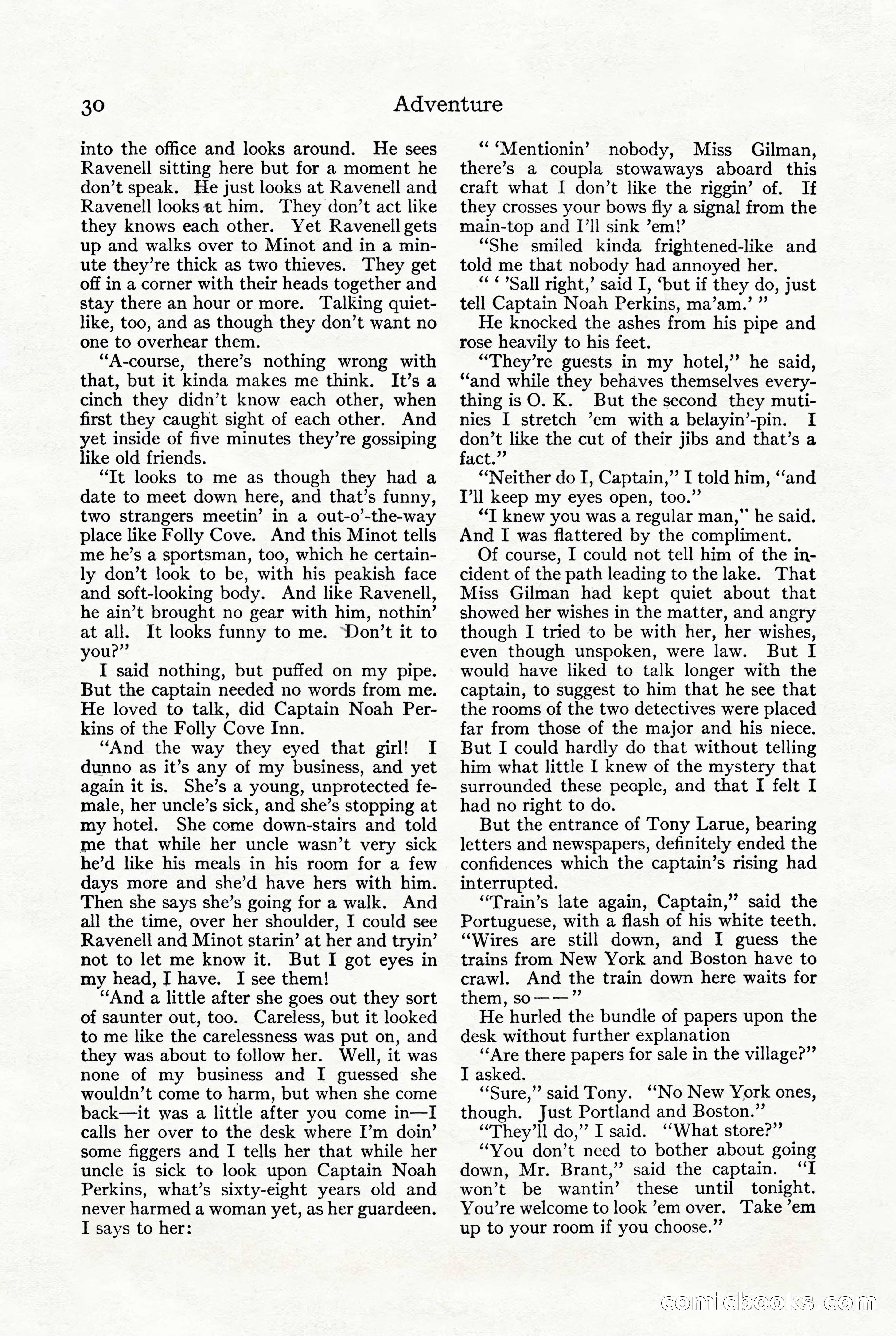 Adventure, October 1916 — page 32 of 228
