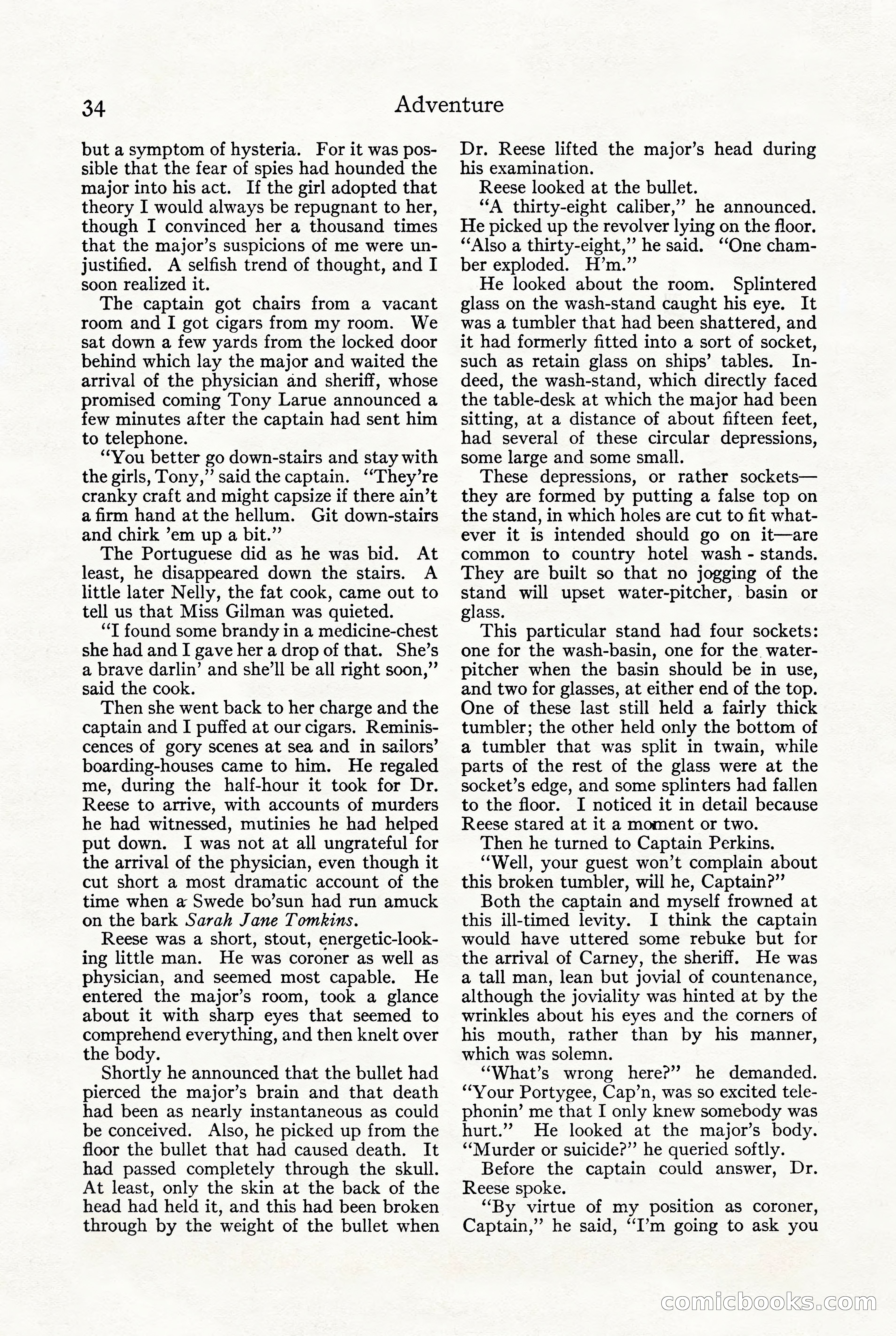 Adventure, October 1916 — page 36 of 228