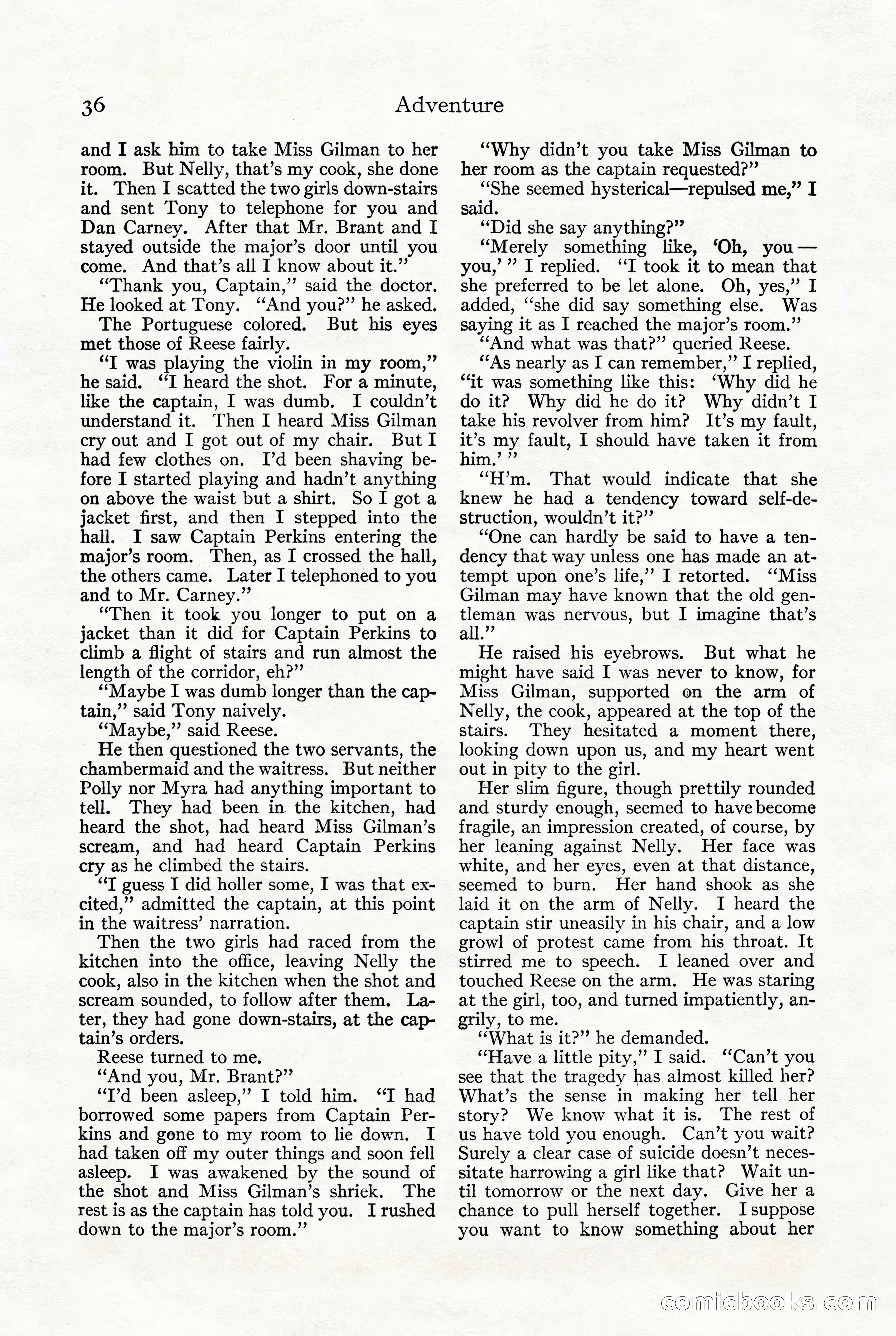 Adventure, October 1916 — page 38 of 228