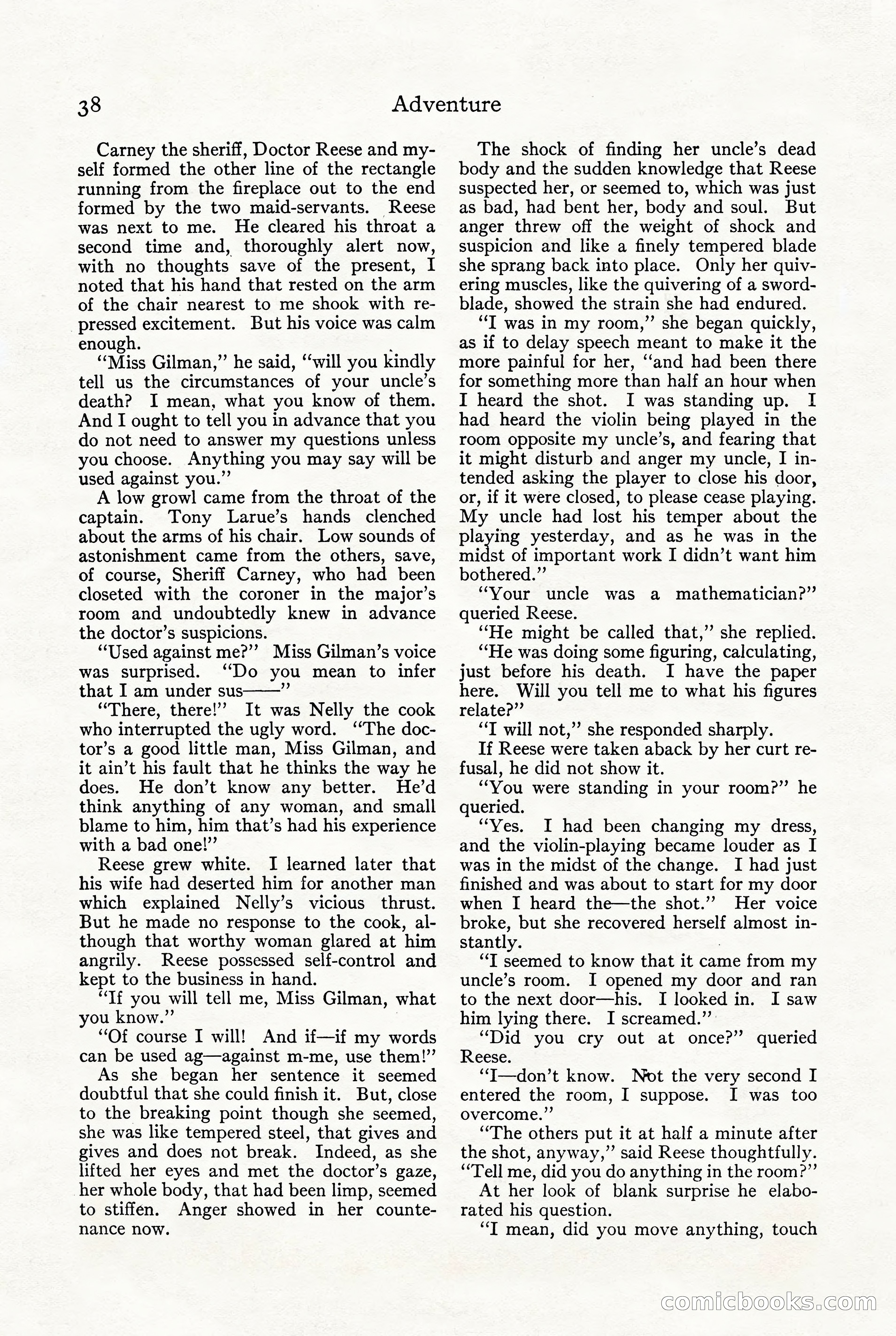 Adventure, October 1916 — page 40 of 228