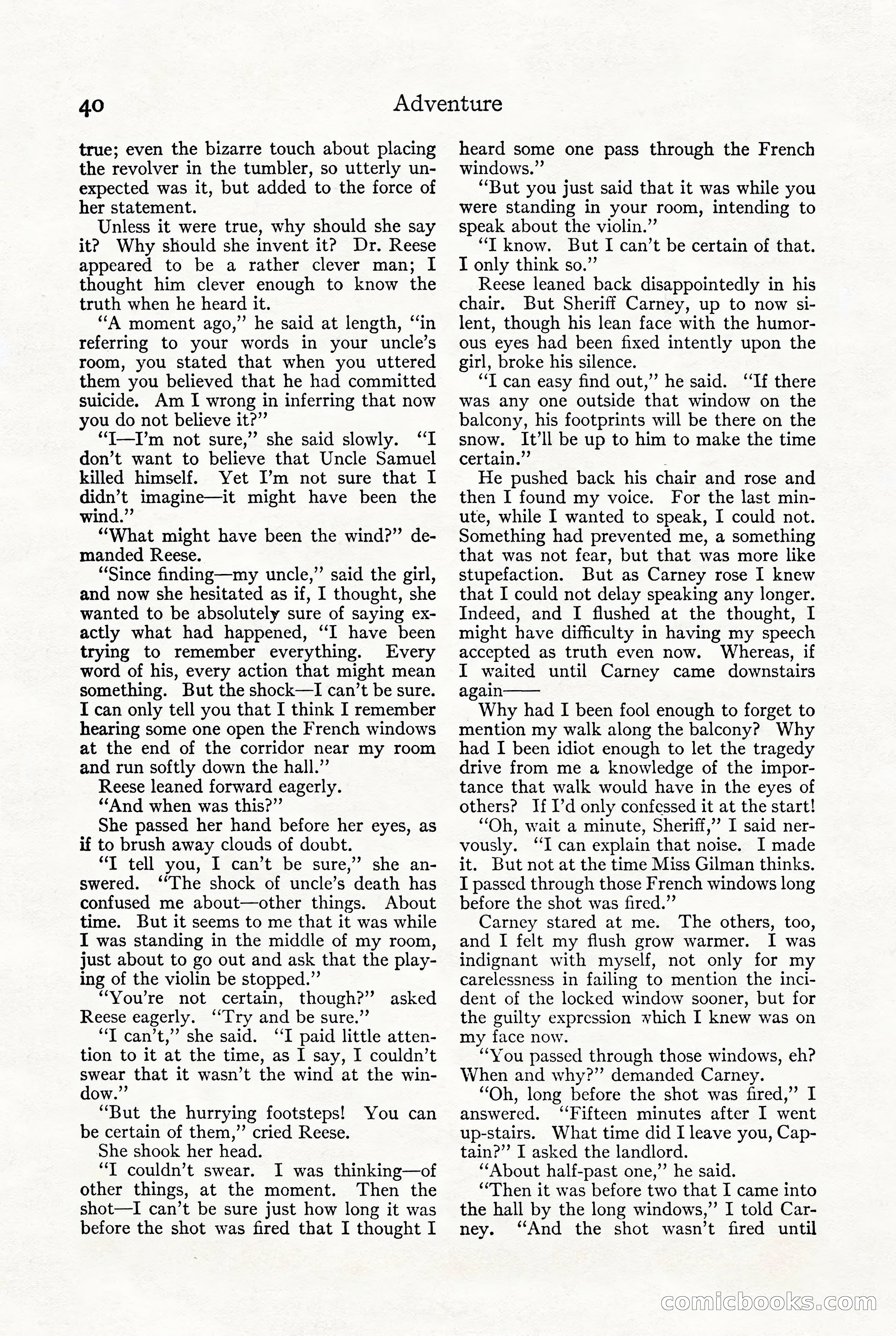 Adventure, October 1916 — page 42 of 228