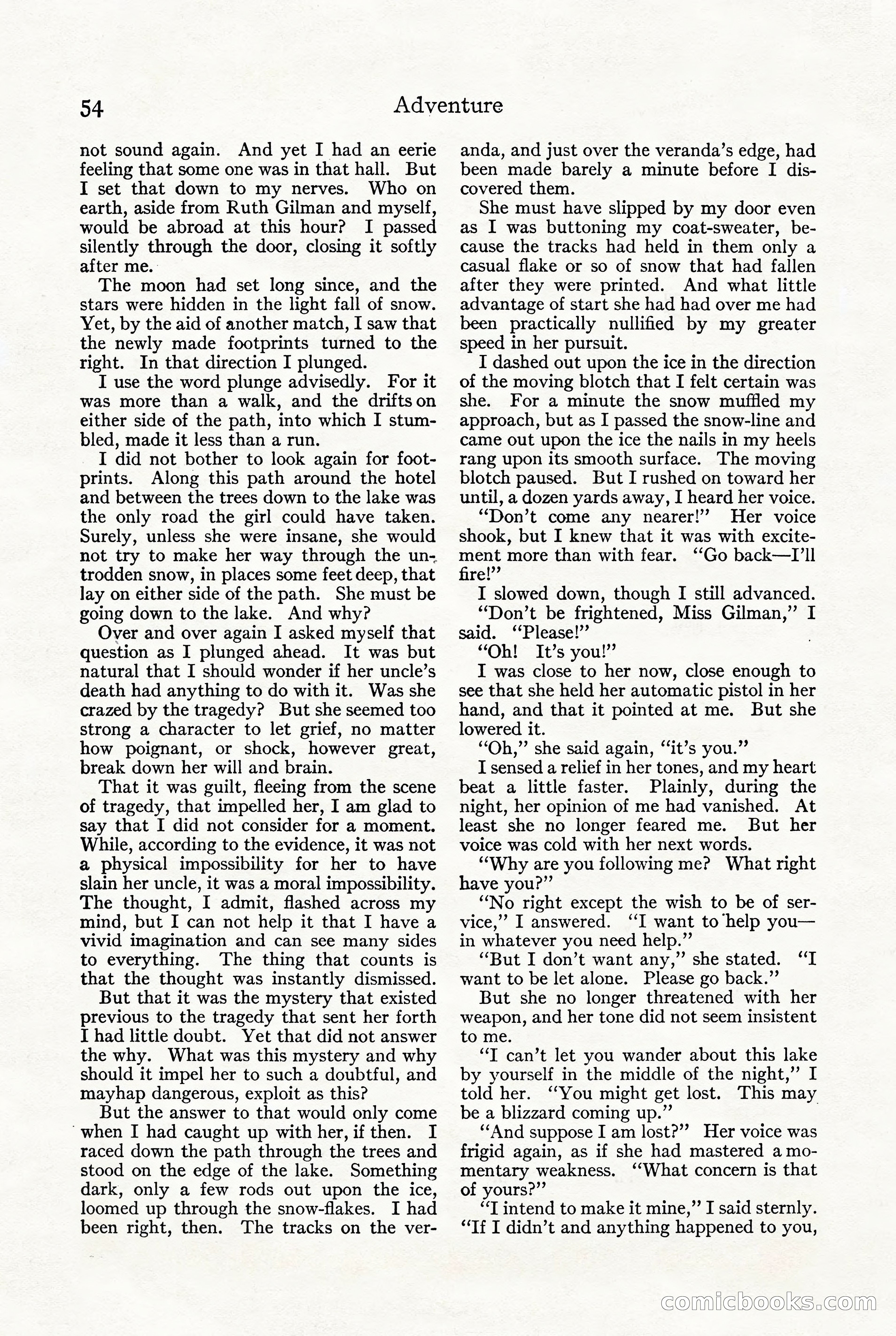 Adventure, October 1916 — page 56 of 228