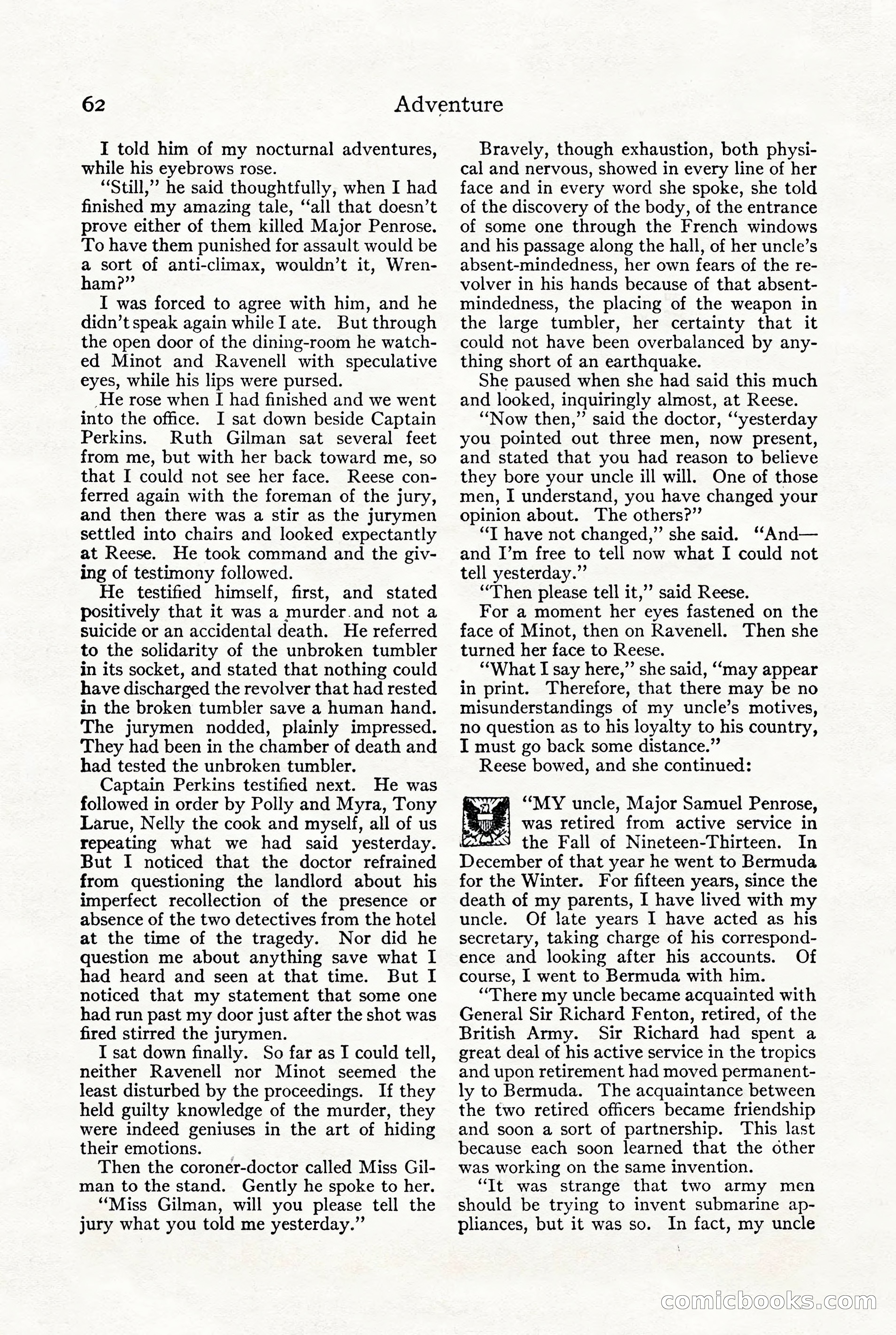 Adventure, October 1916 — page 64 of 228