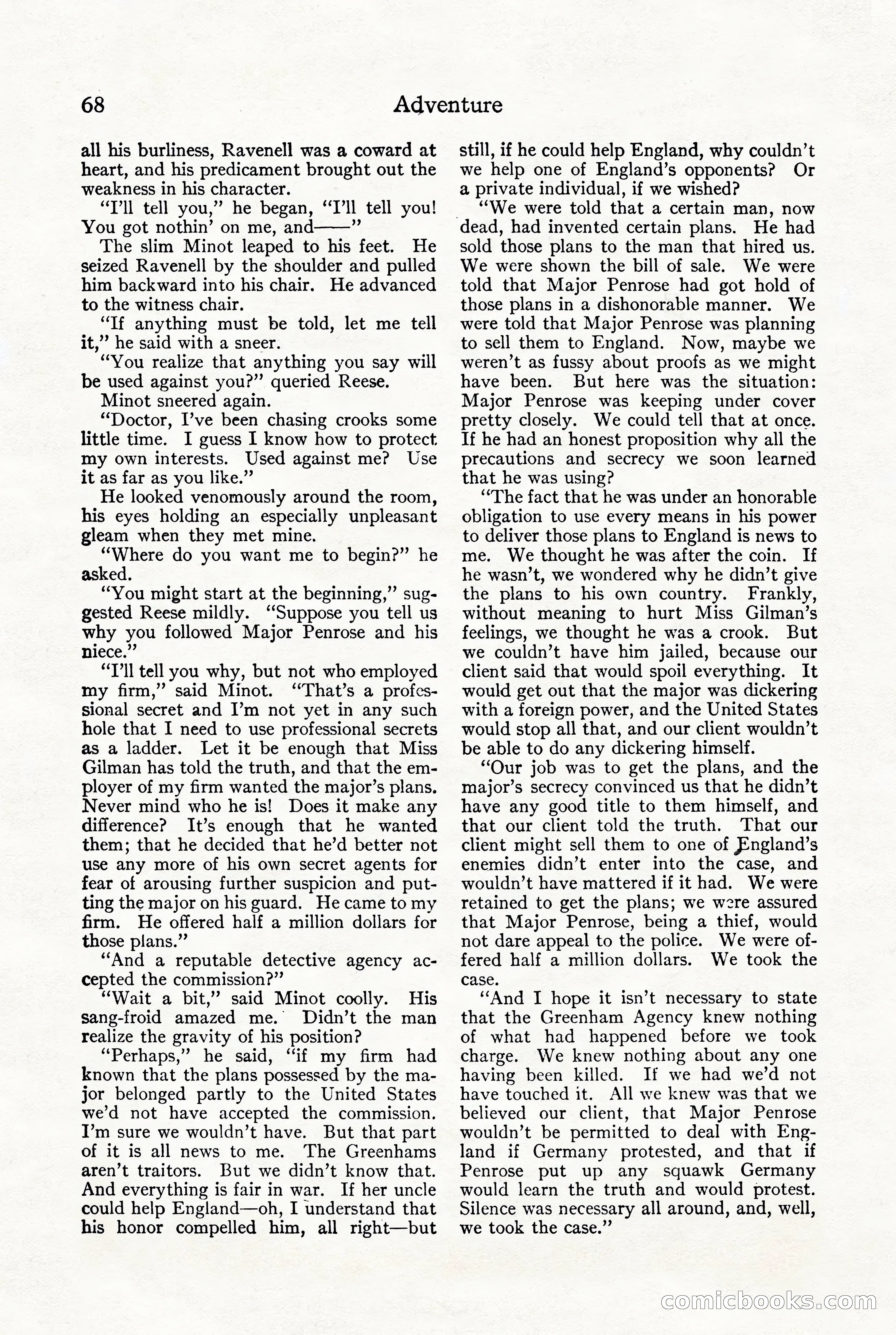 Adventure, October 1916 — page 70 of 228