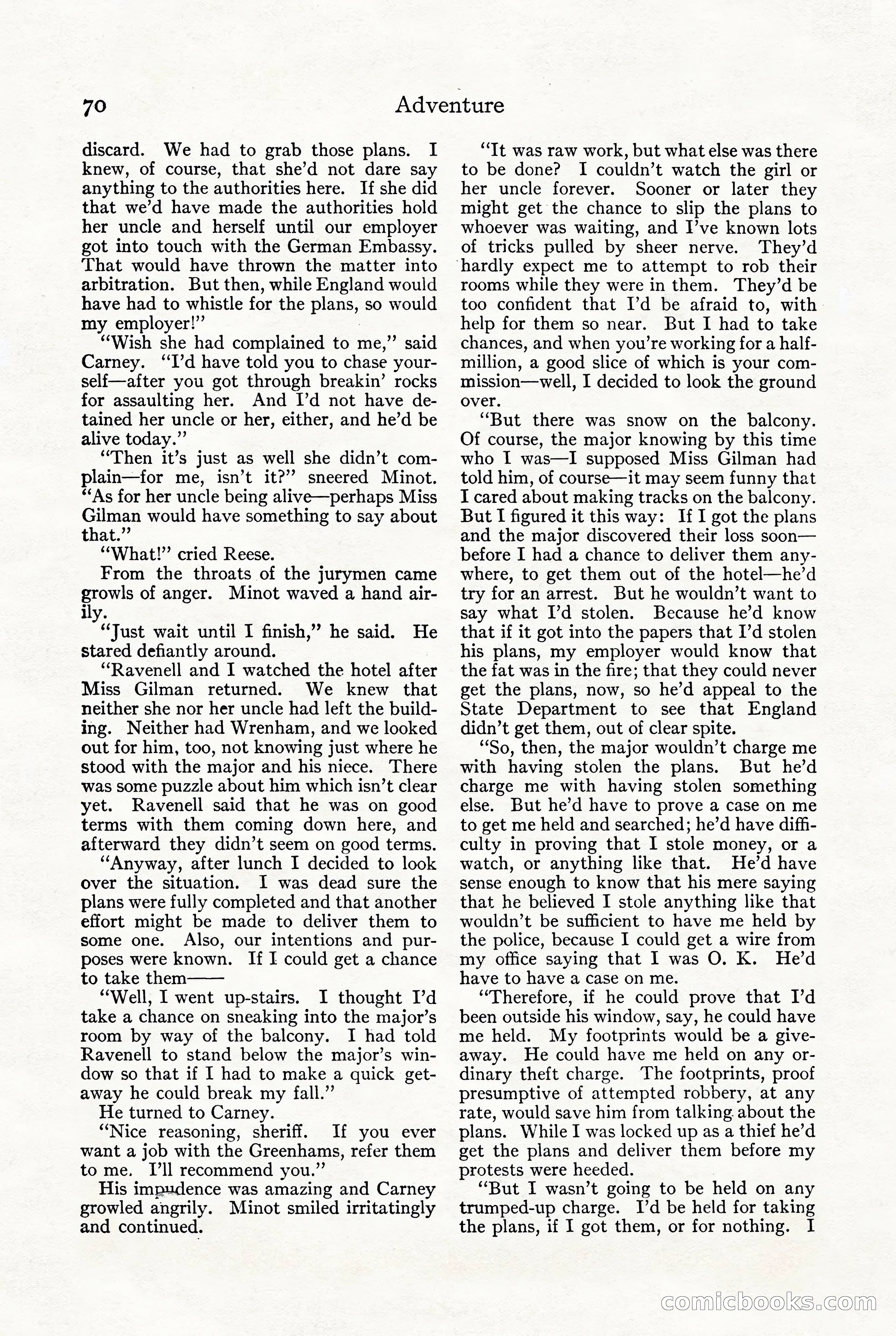 Adventure, October 1916 — page 72 of 228