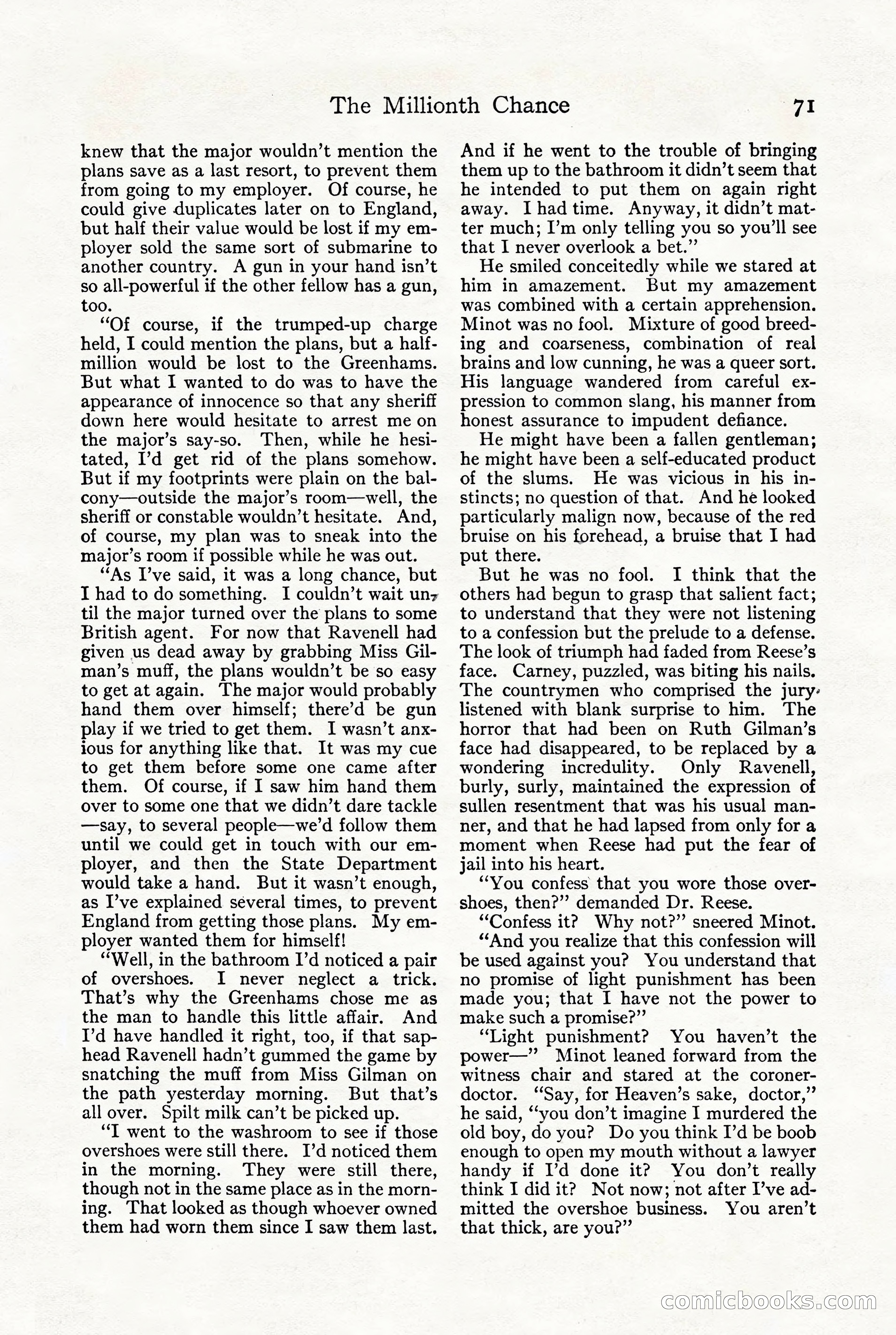 Adventure, October 1916 — page 73 of 228
