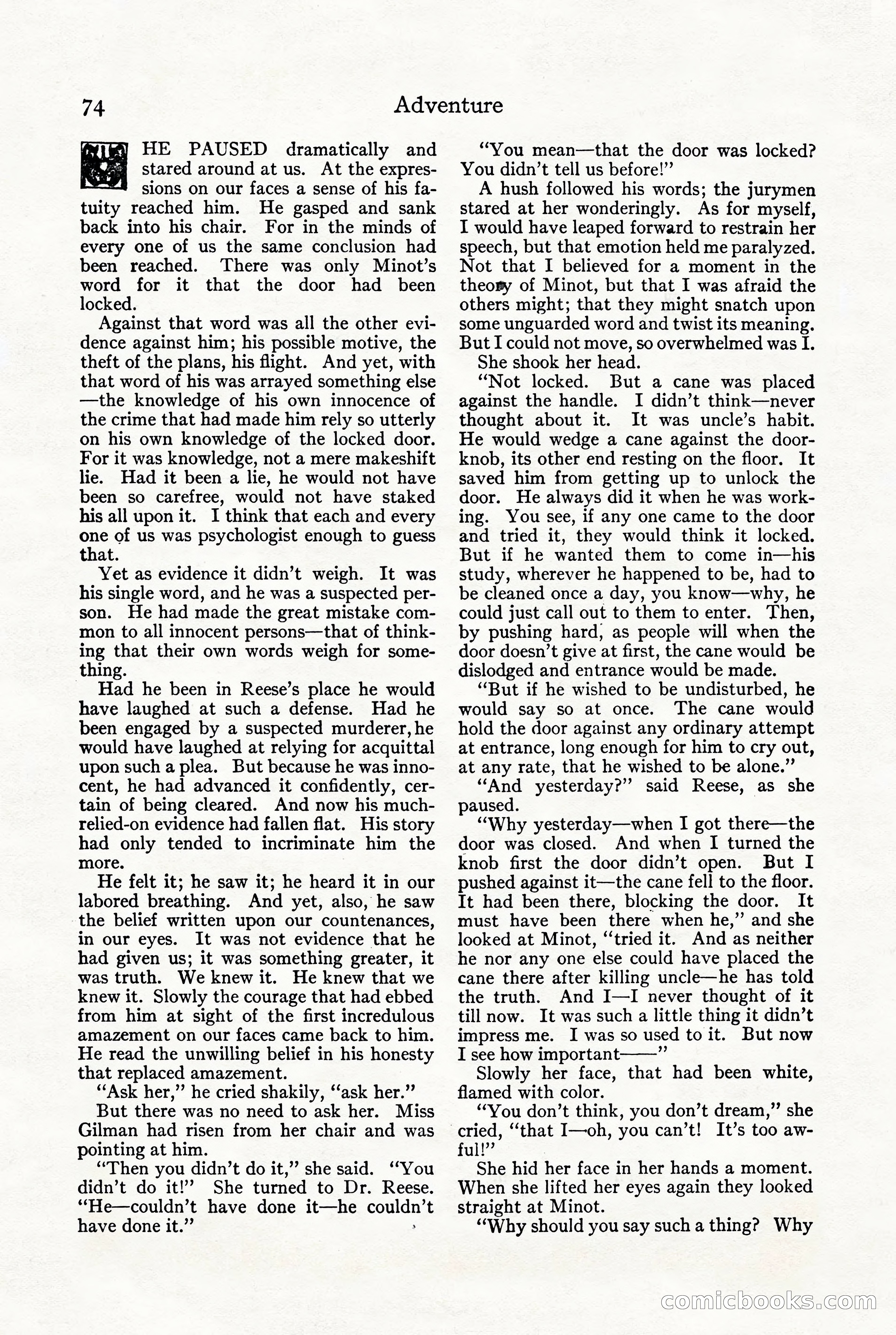 Adventure, October 1916 — page 76 of 228