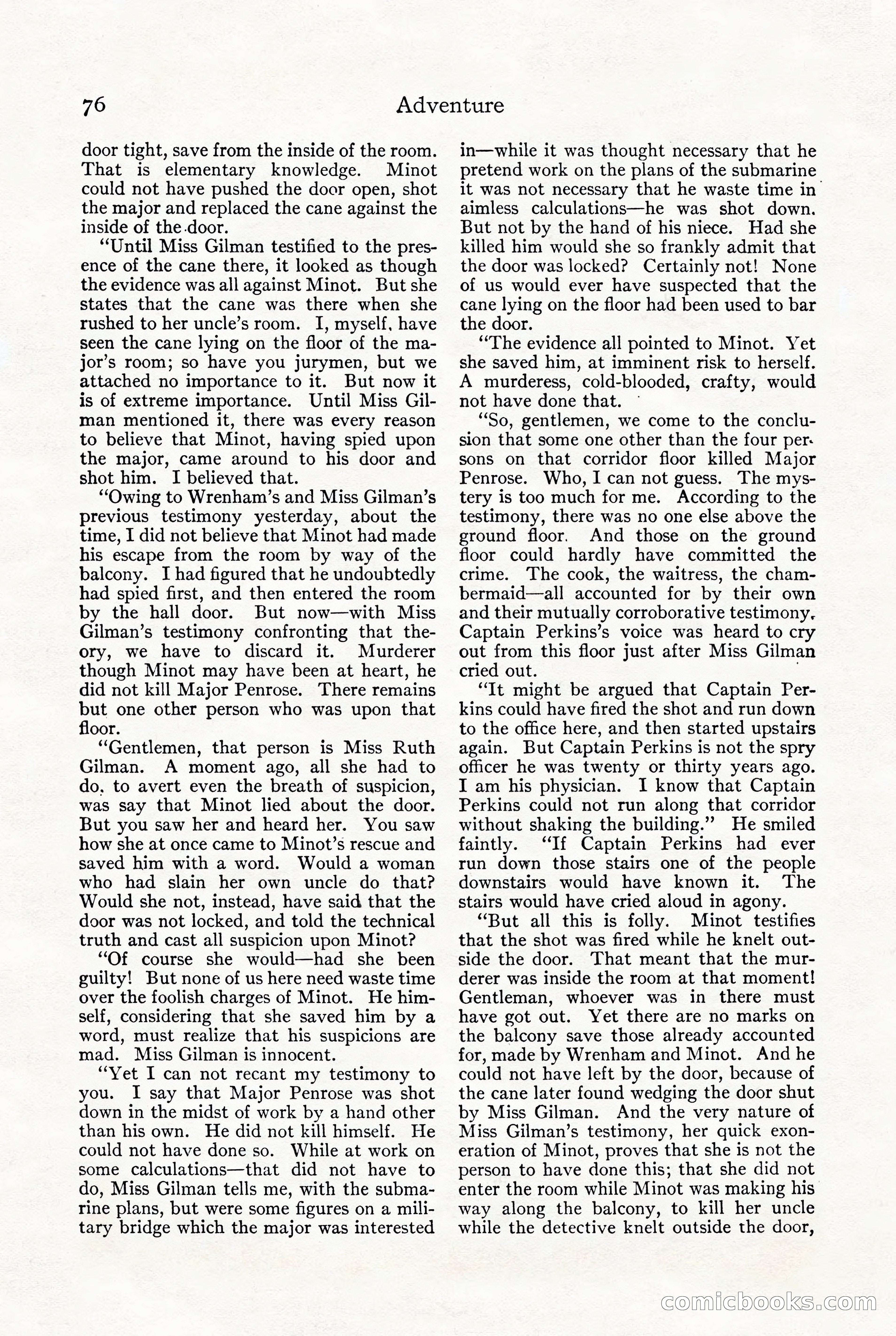 Adventure, October 1916 — page 78 of 228