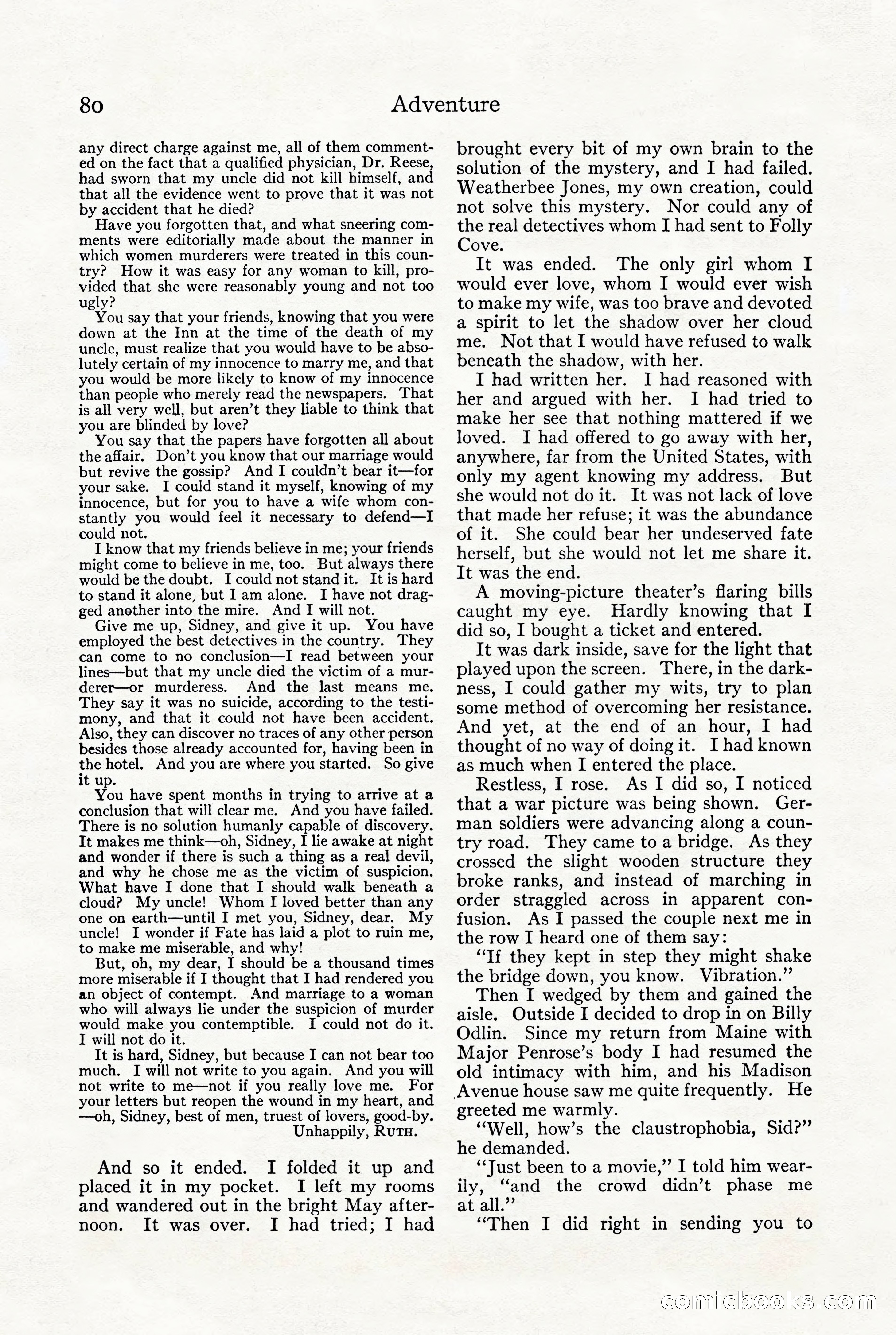 Adventure, October 1916 — page 82 of 228