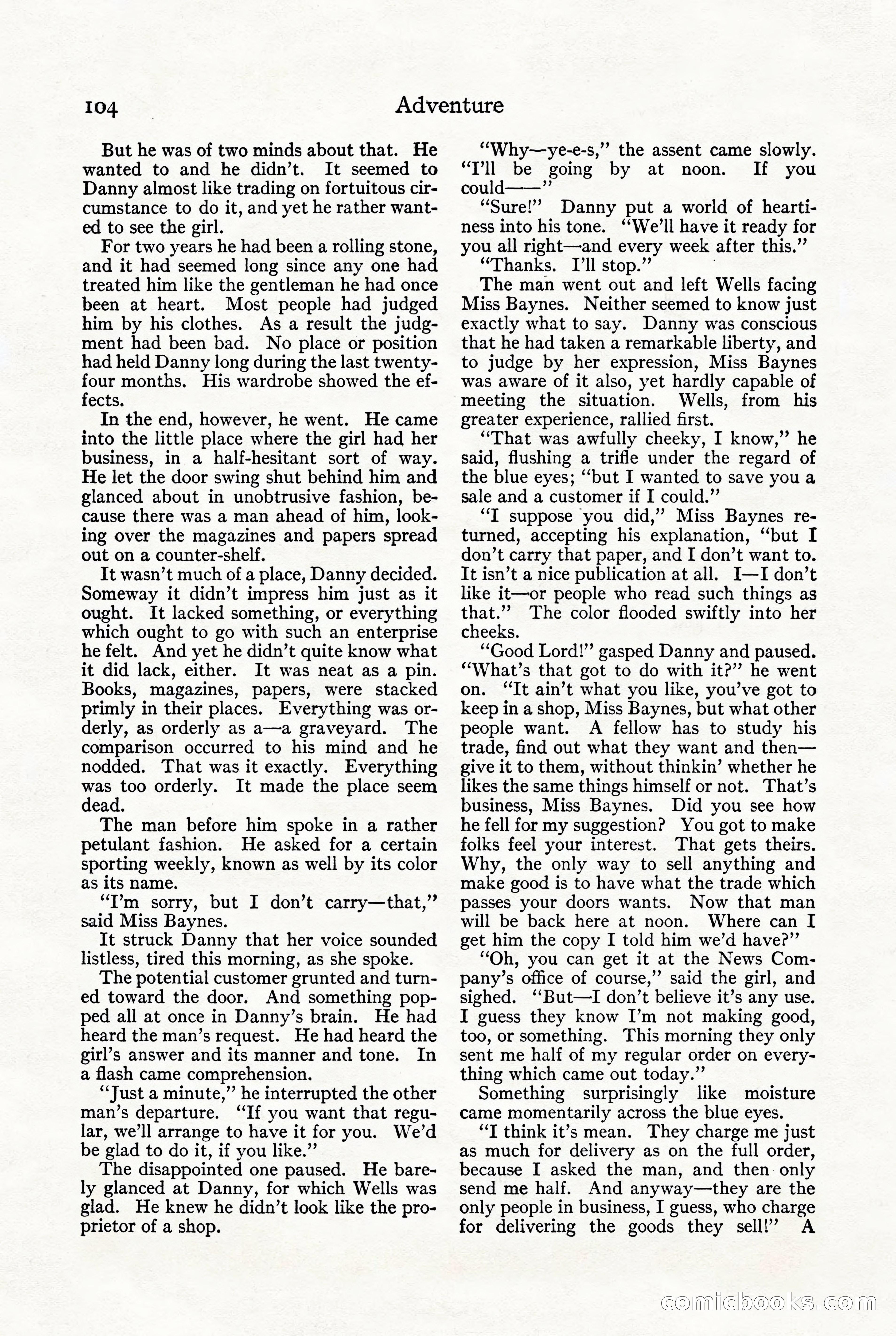 Adventure, October 1916 — page 106 of 228