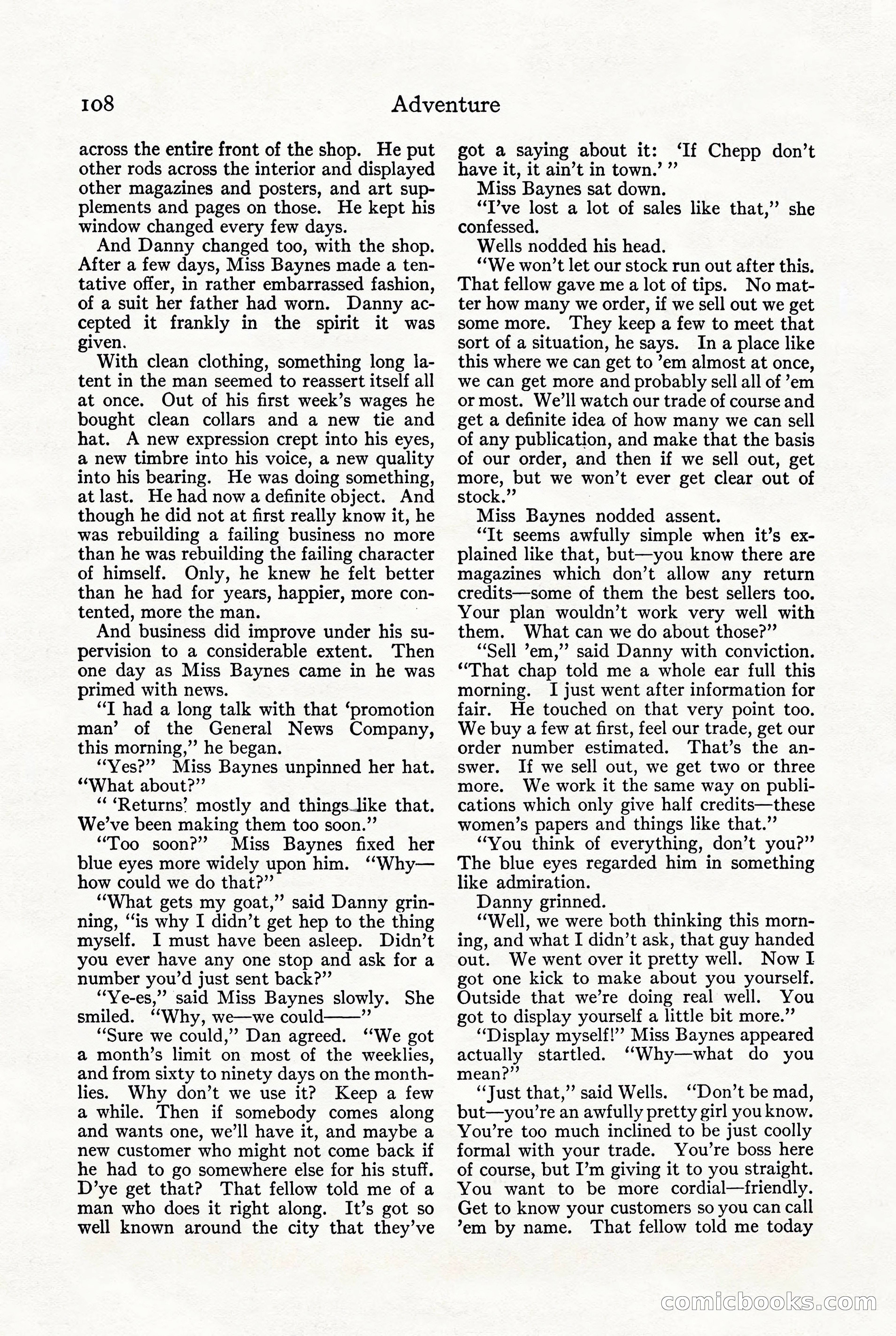 Adventure, October 1916 — page 110 of 228