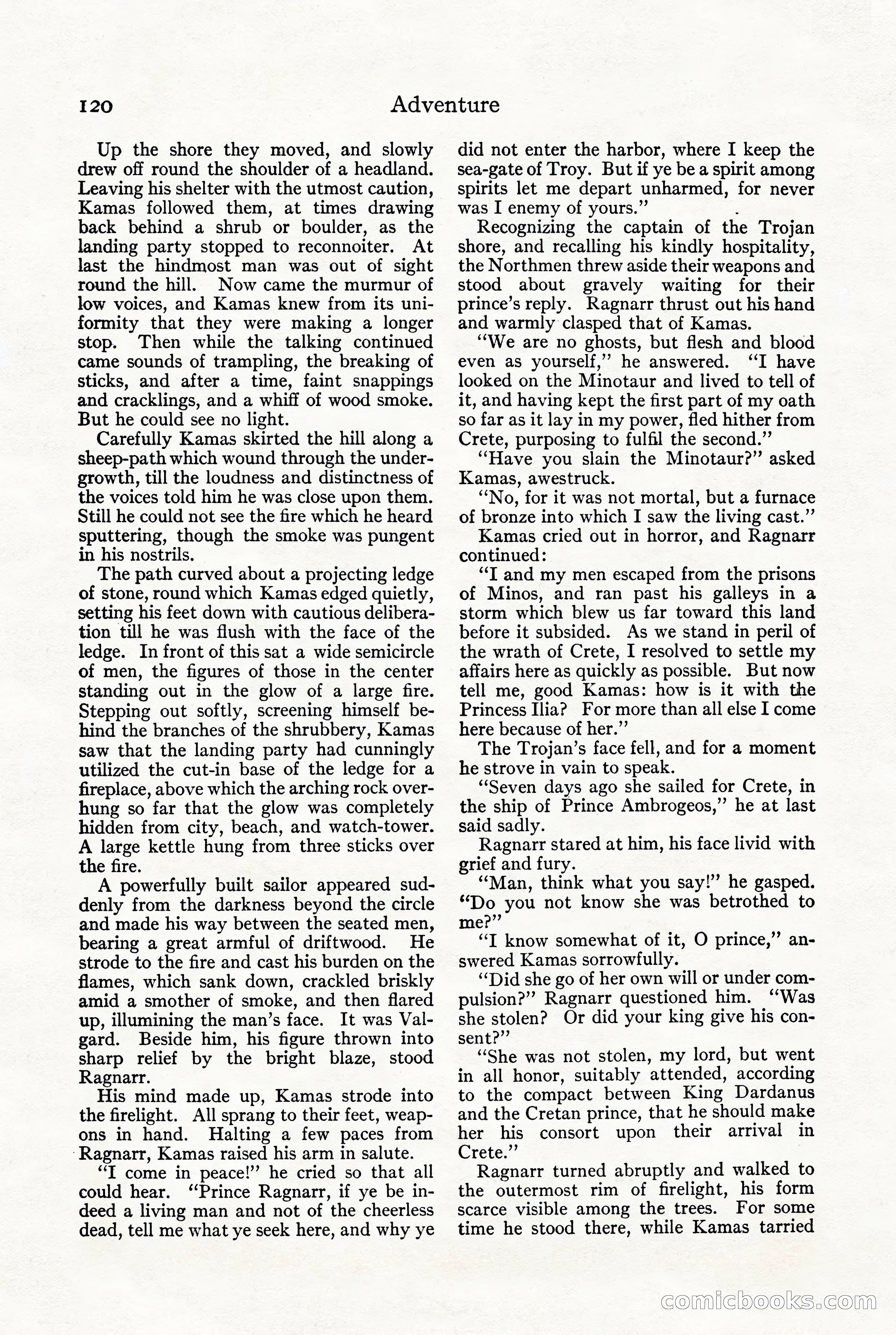 Adventure, October 1916 — page 122 of 228