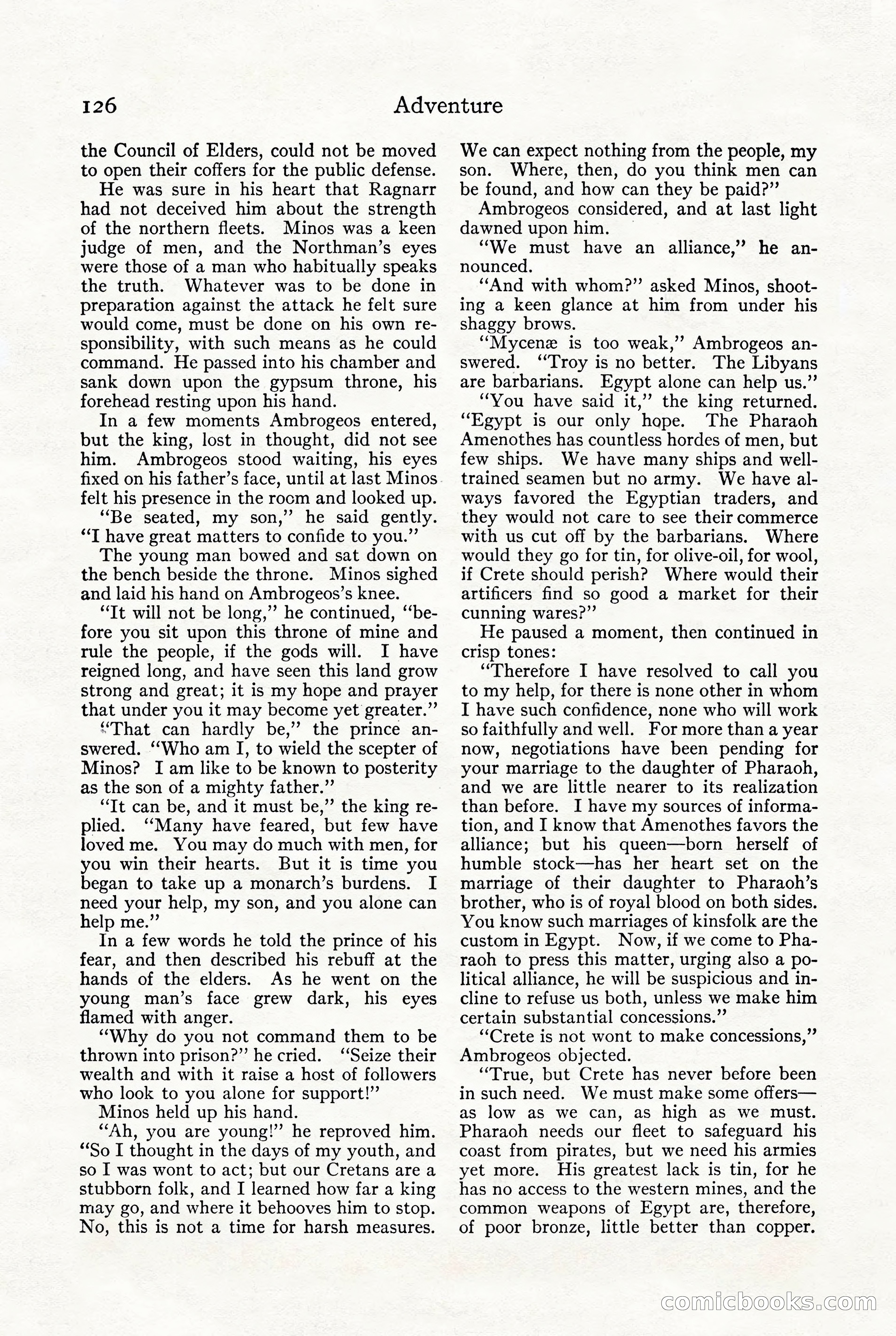 Adventure, October 1916 — page 128 of 228