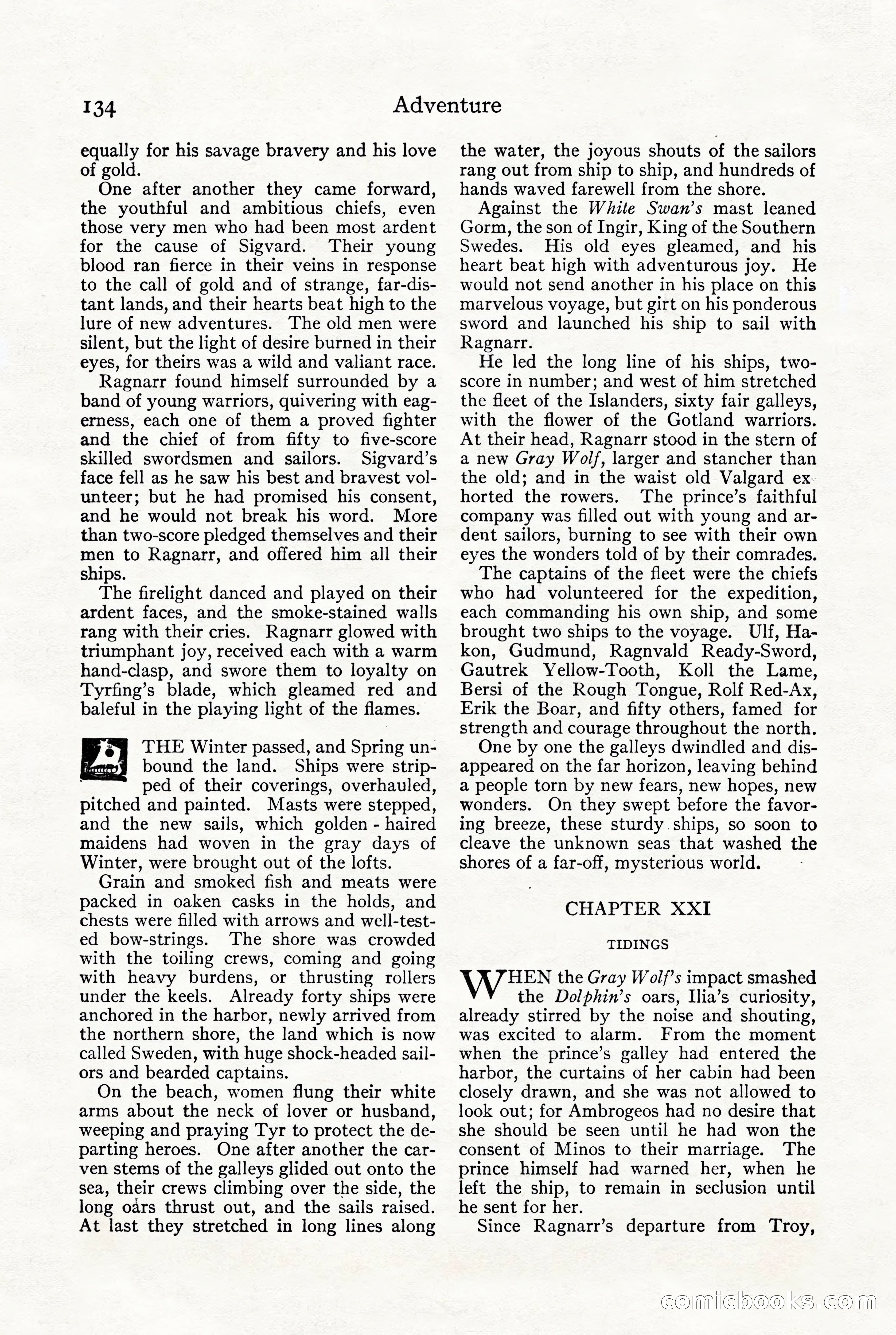 Adventure, October 1916 — page 136 of 228