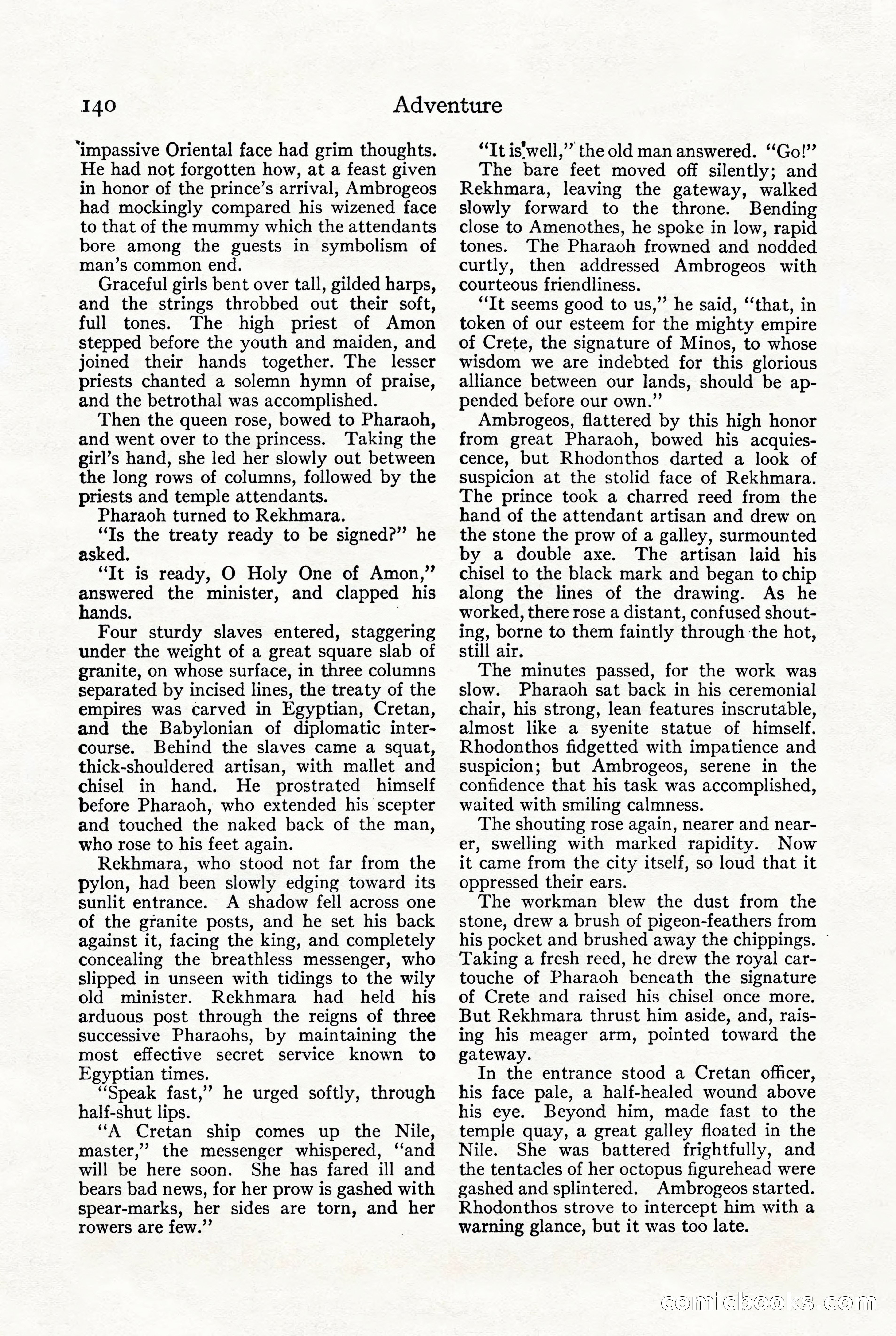 Adventure, October 1916 — page 142 of 228