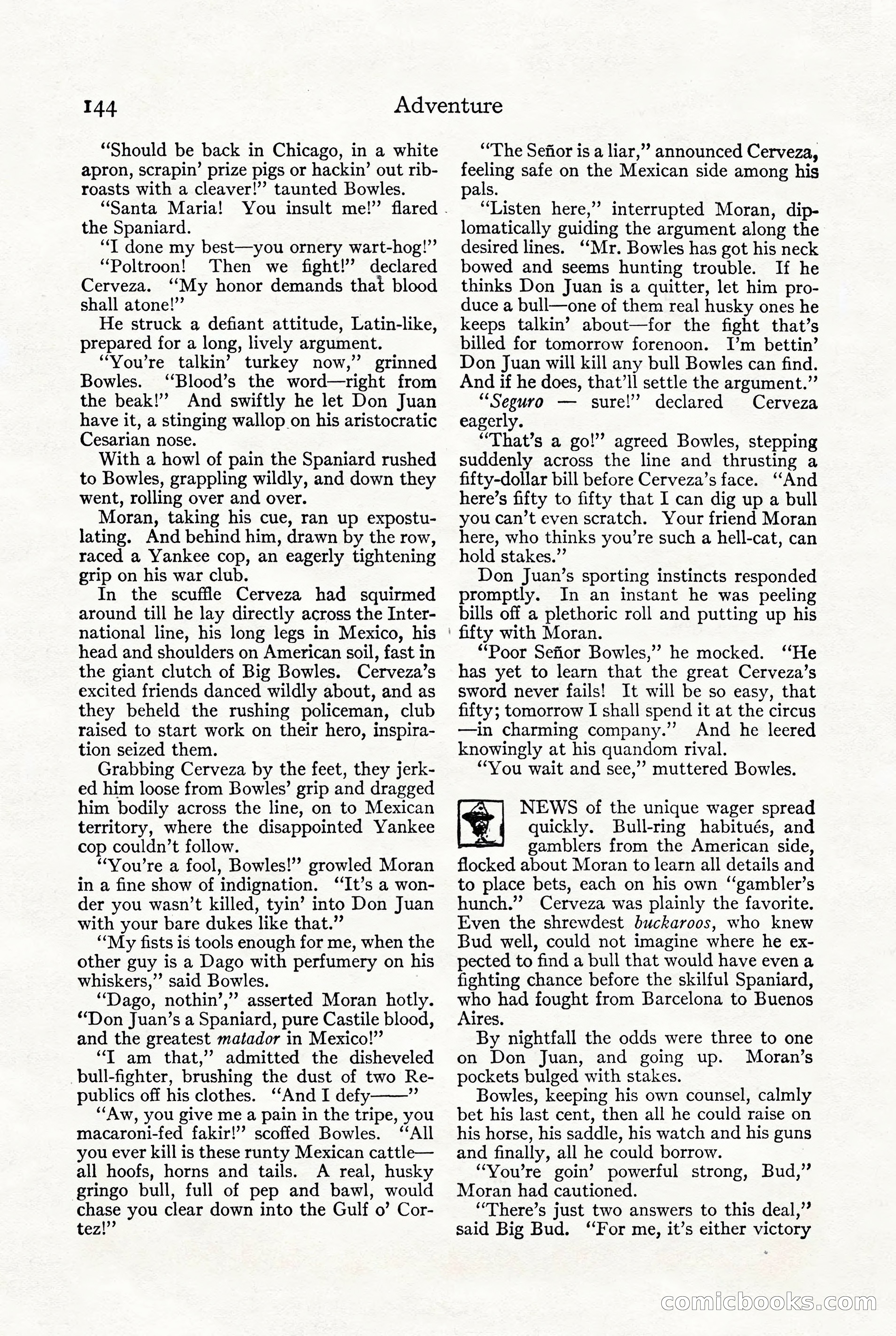 Adventure, October 1916 — page 146 of 228