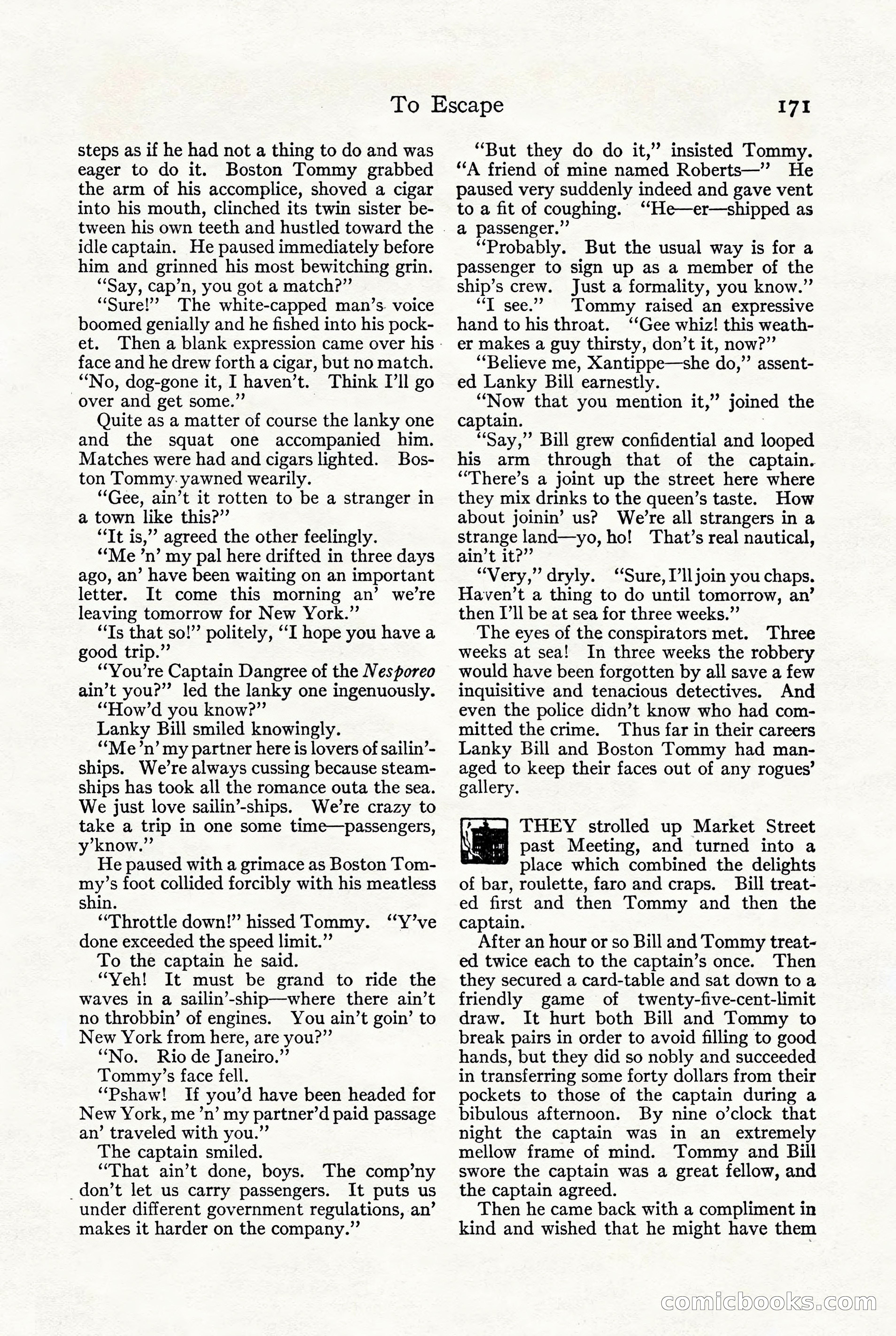 Adventure, October 1916 — page 173 of 228
