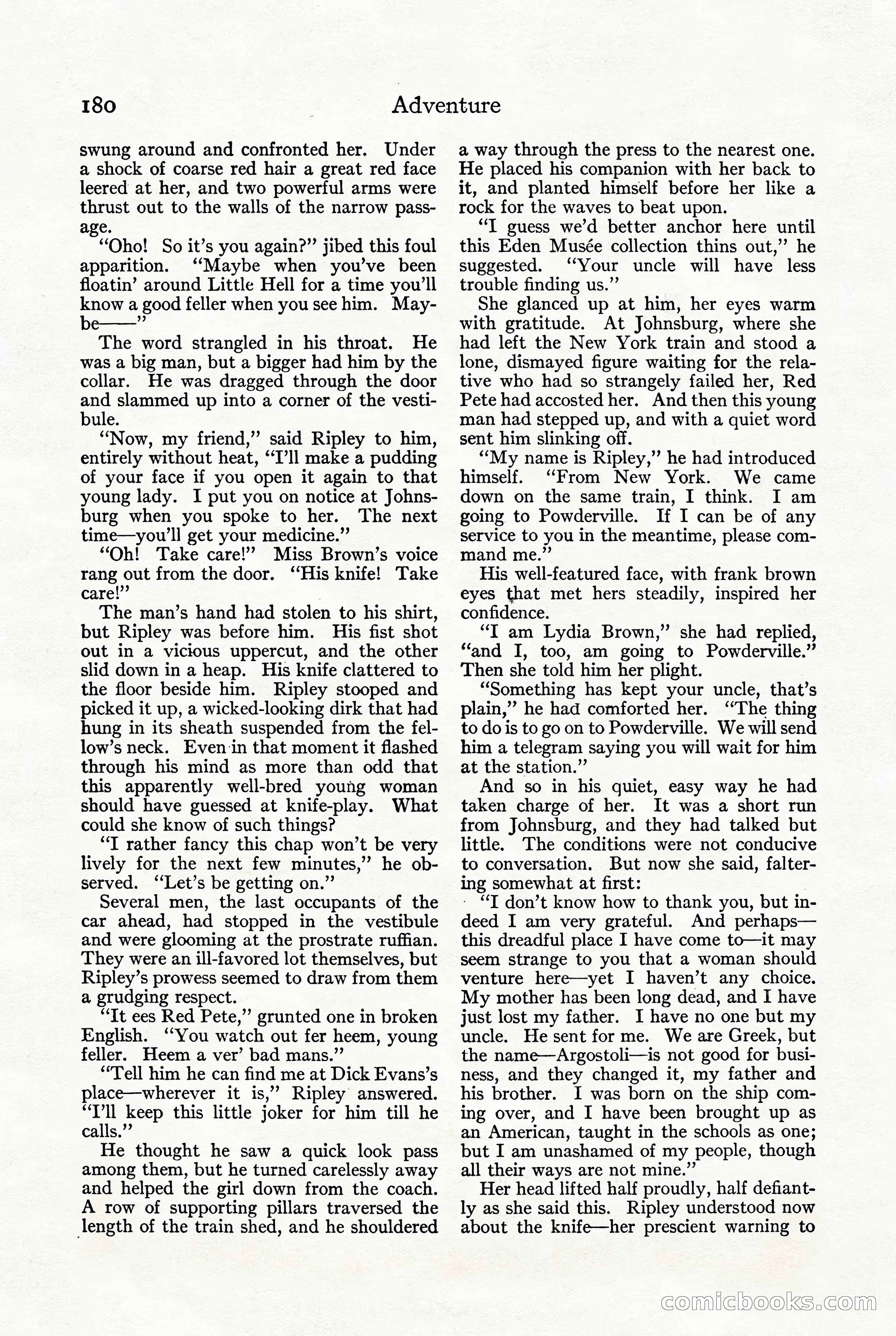 Adventure, October 1916 — page 182 of 228