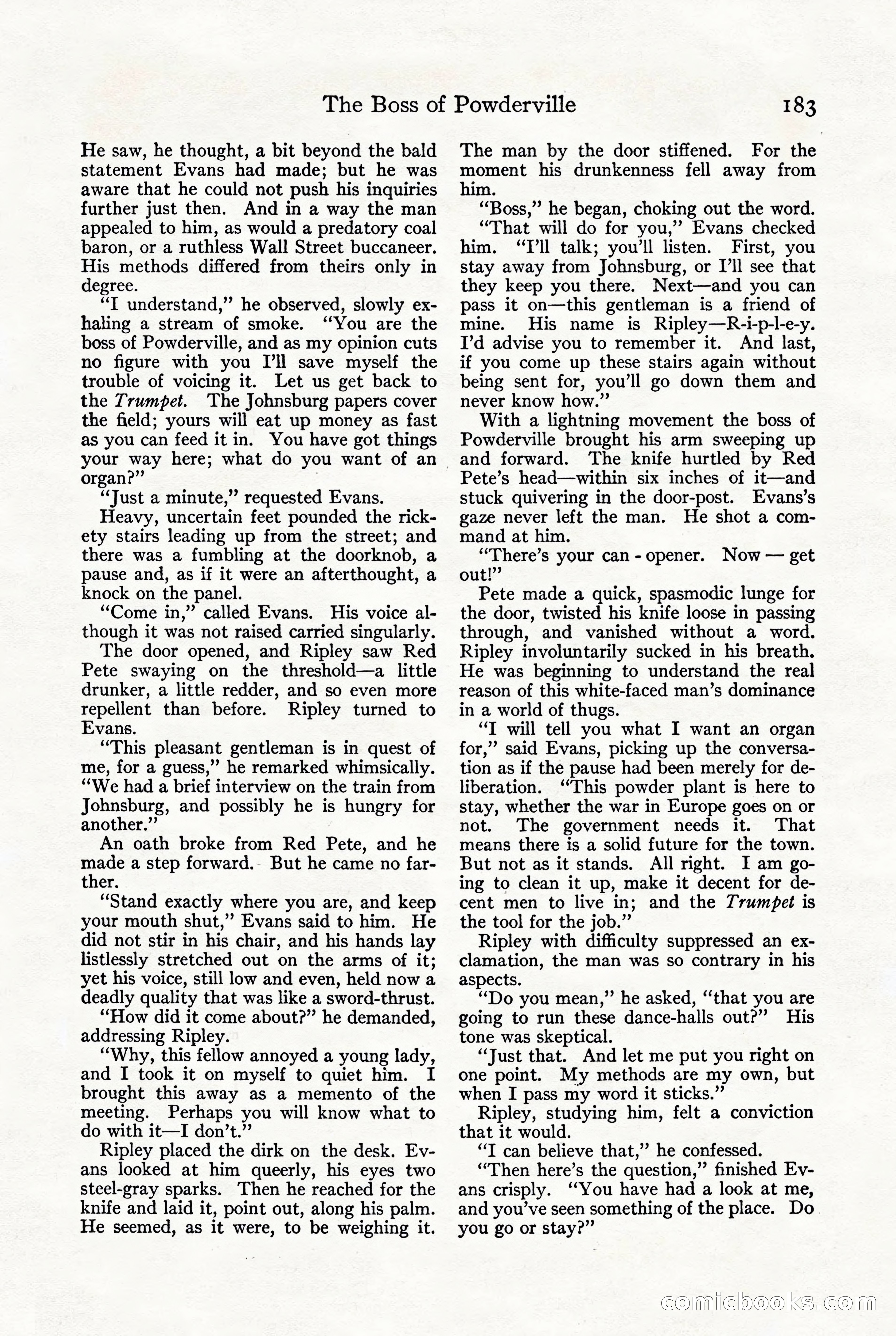 Adventure, October 1916 — page 185 of 228