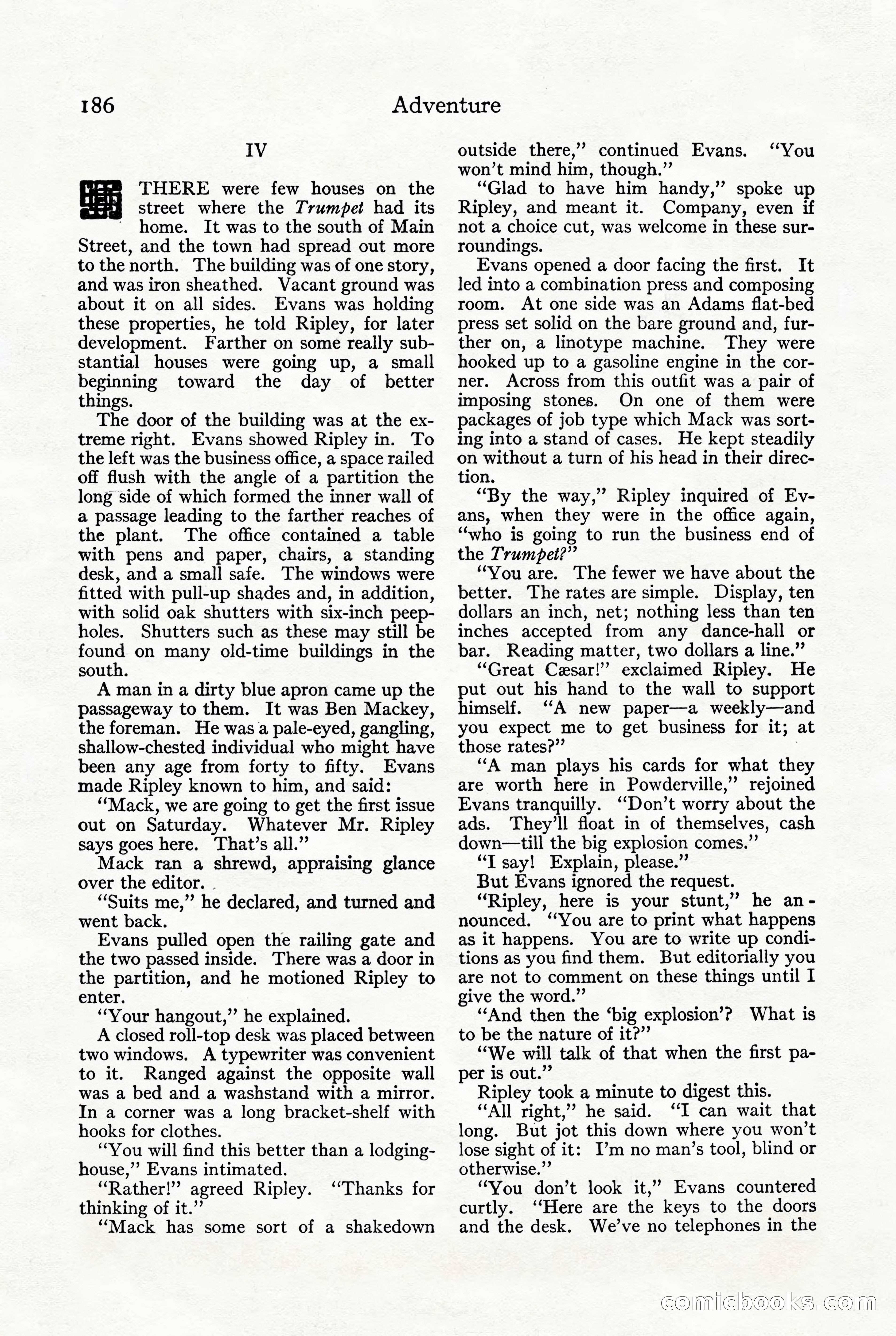 Adventure, October 1916 — page 188 of 228