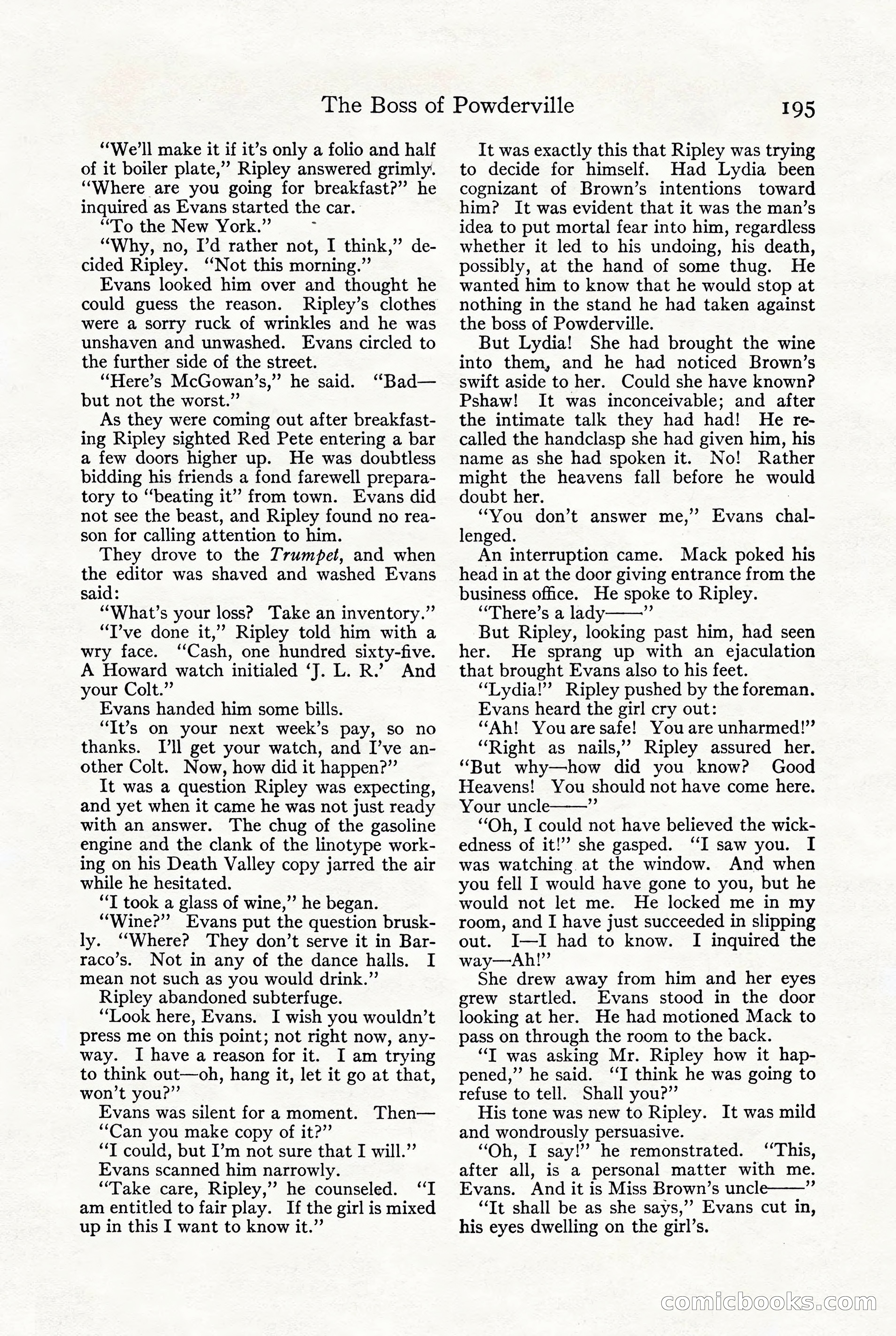 Adventure, October 1916 — page 197 of 228